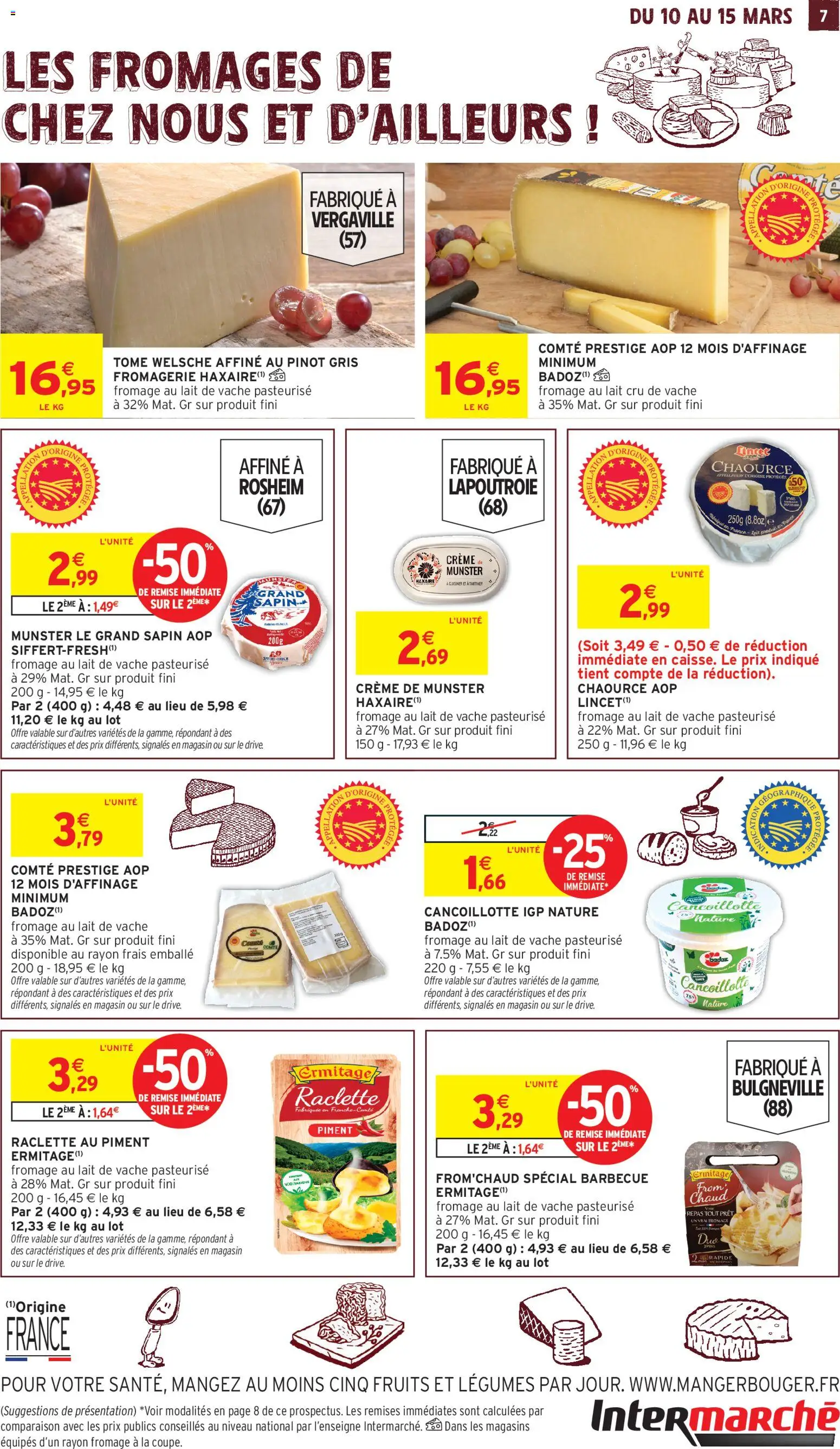 {H1} | Page: 7 | Produits: Raclette, Lait, Fromage, Crème