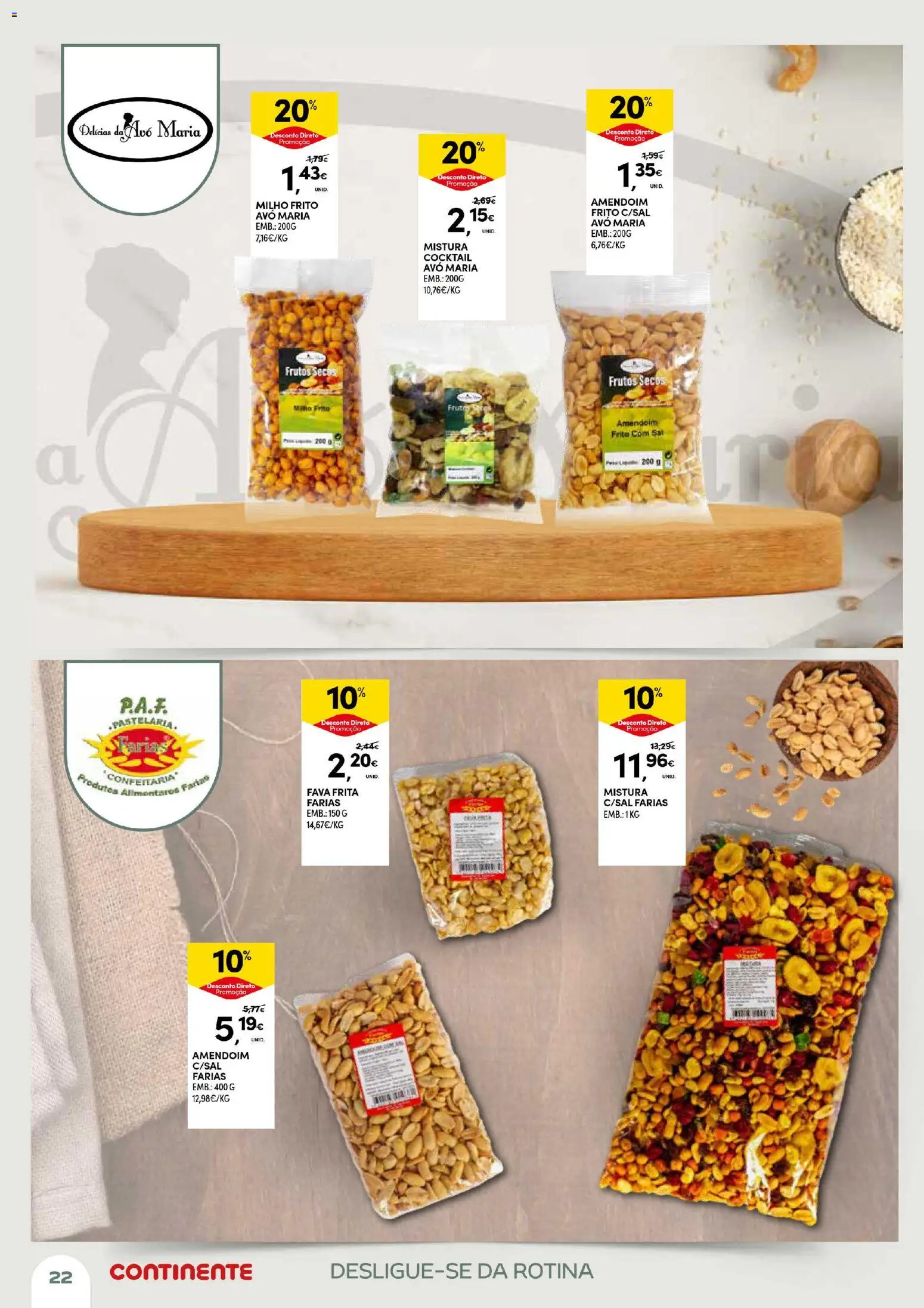 Continente Açores Momentos de pausa │ válido de 21.04.2026 | Página: 22 | Produtos: Sal, Milho