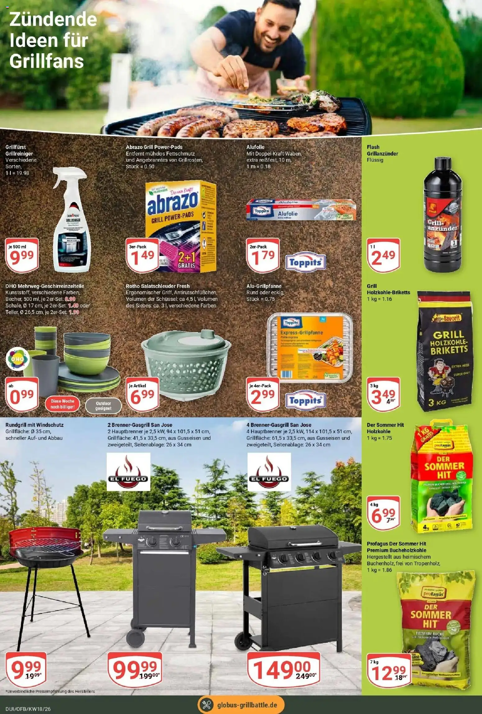 Globus Prospekt Duisburg	 – gültig ab 27.04.2026 | Seite: 21 | Produkte: Grill