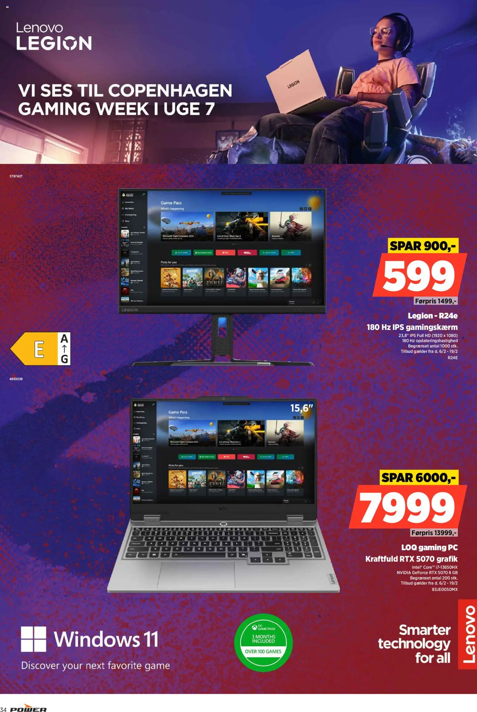 Power tilbudsavis – gyldig fra 13.02.2026 | Side: 34 | Produkter: PC, Gaming PC