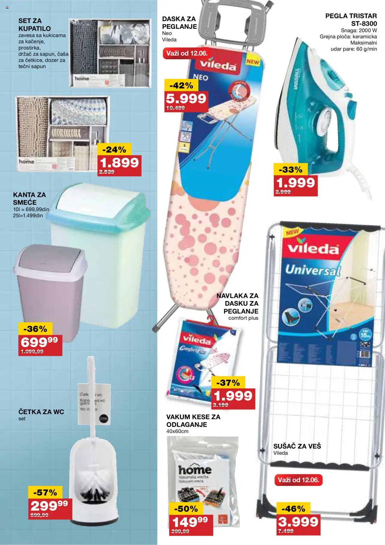 Idea katalog - važi od 05.06.2025 | Strana: 13 | Proizvode: Pegla, Wc, Kupatilo, Vileda
