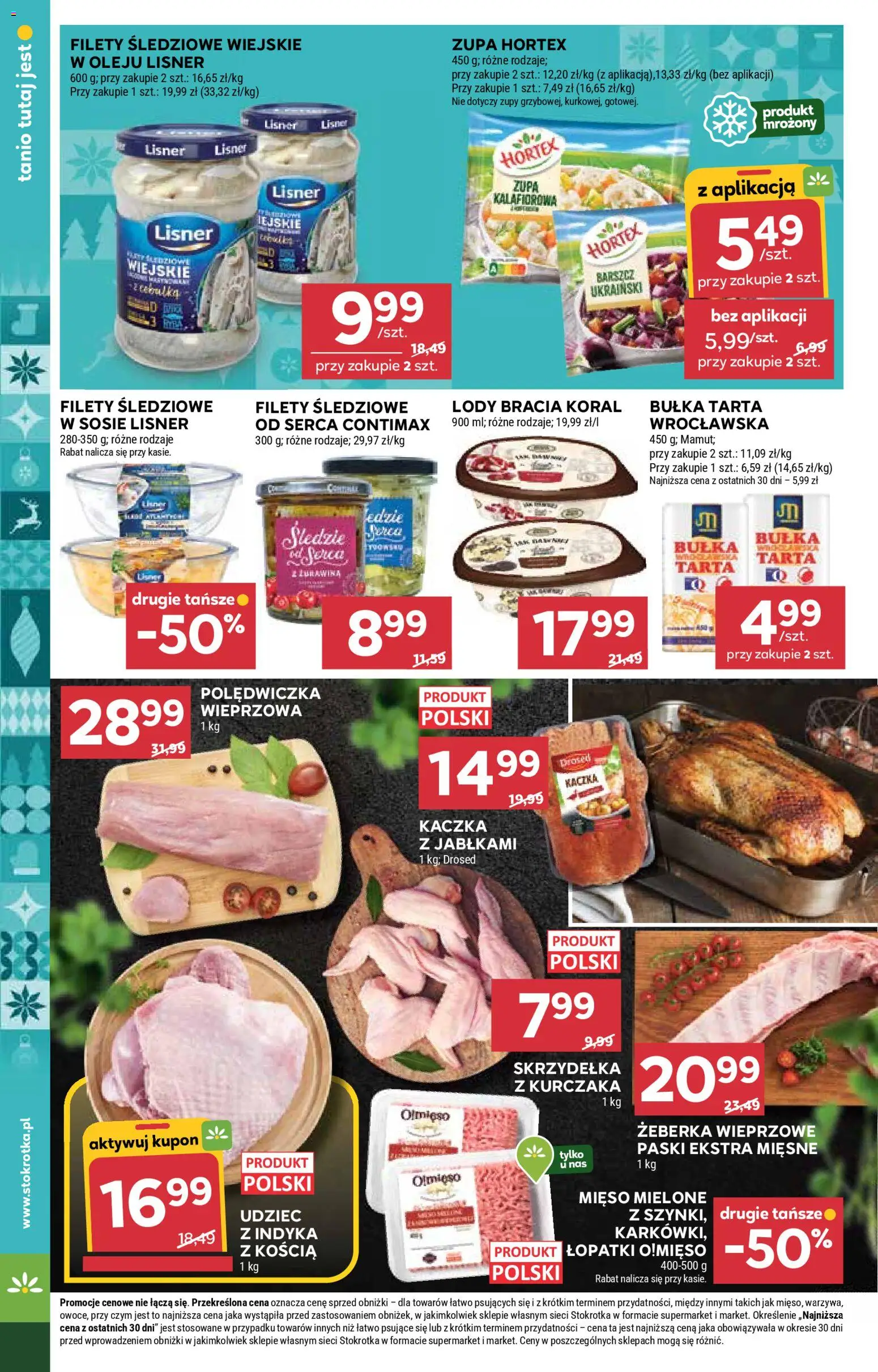 Stokrotka Gazetka - Market od 18.12.2025 | Strona: 16 | Produkty: Mięso, Stokrotka, Polędwiczka wieprzowa, Warzywa