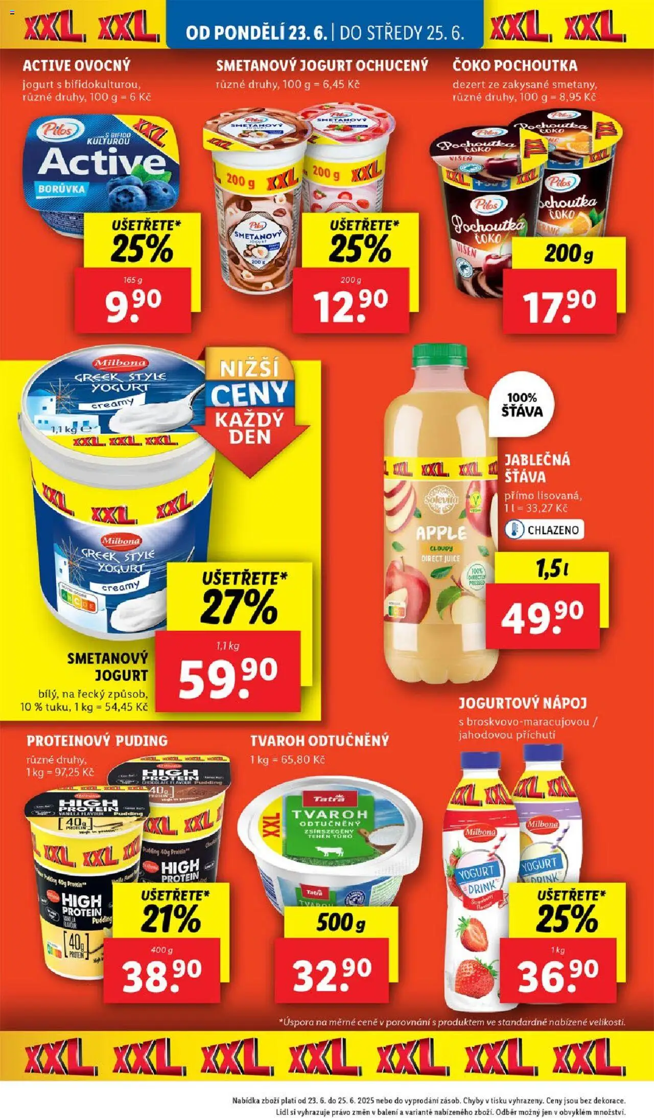 Lidl leták od 23.06.2025 | Strana: 14 | Produkty: Proteinový puding, Tvaroh, Protein pudding, Pila
