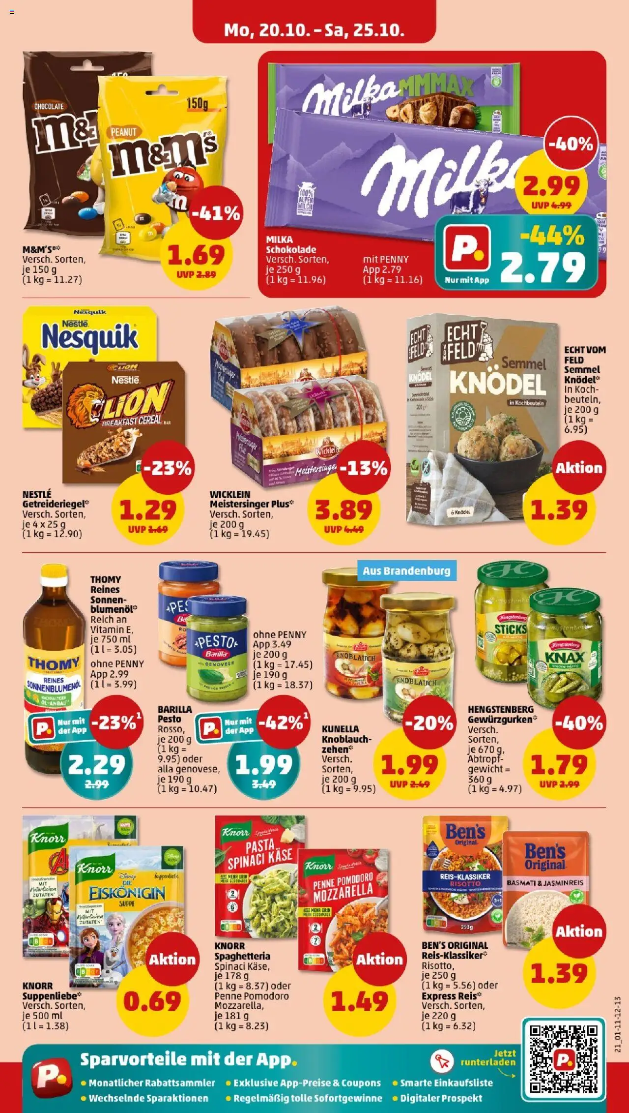 Penny - Berlin – gültig ab 20.10.2025 | Seite: 21 | Produkte: Öl, Sonnenblumenol, Mozzarella, M&M's
