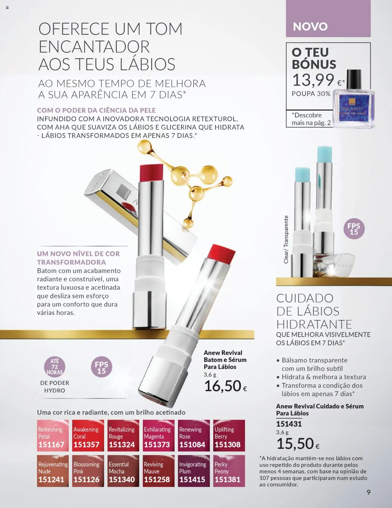 Catálogo Avon Campanha 10 │ válido de 01.10.2025 | Página: 9 | Produtos: Batom, Base, Sérum