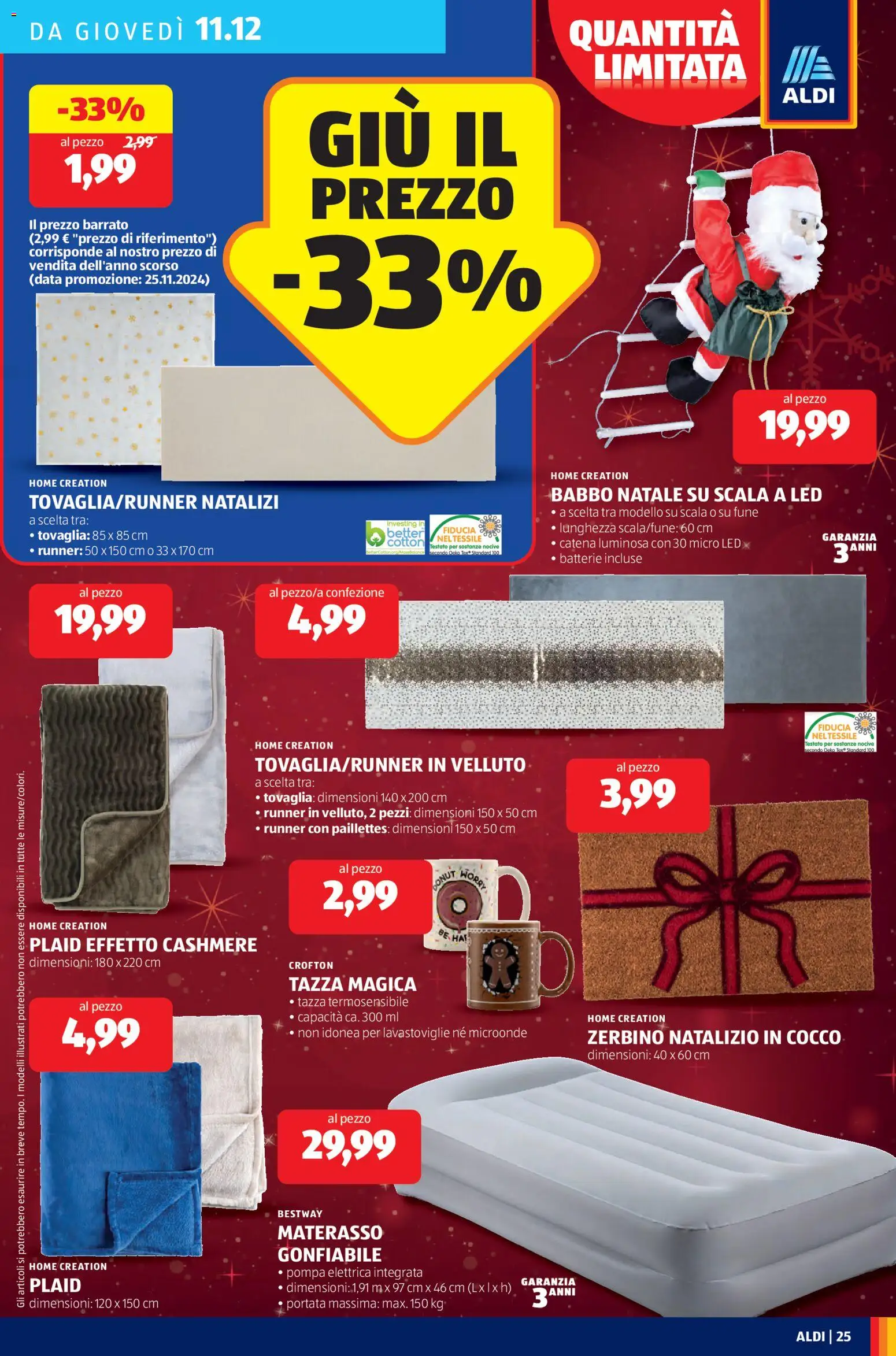 Volantino Aldi del 08.12.2025 | Pagina: 25