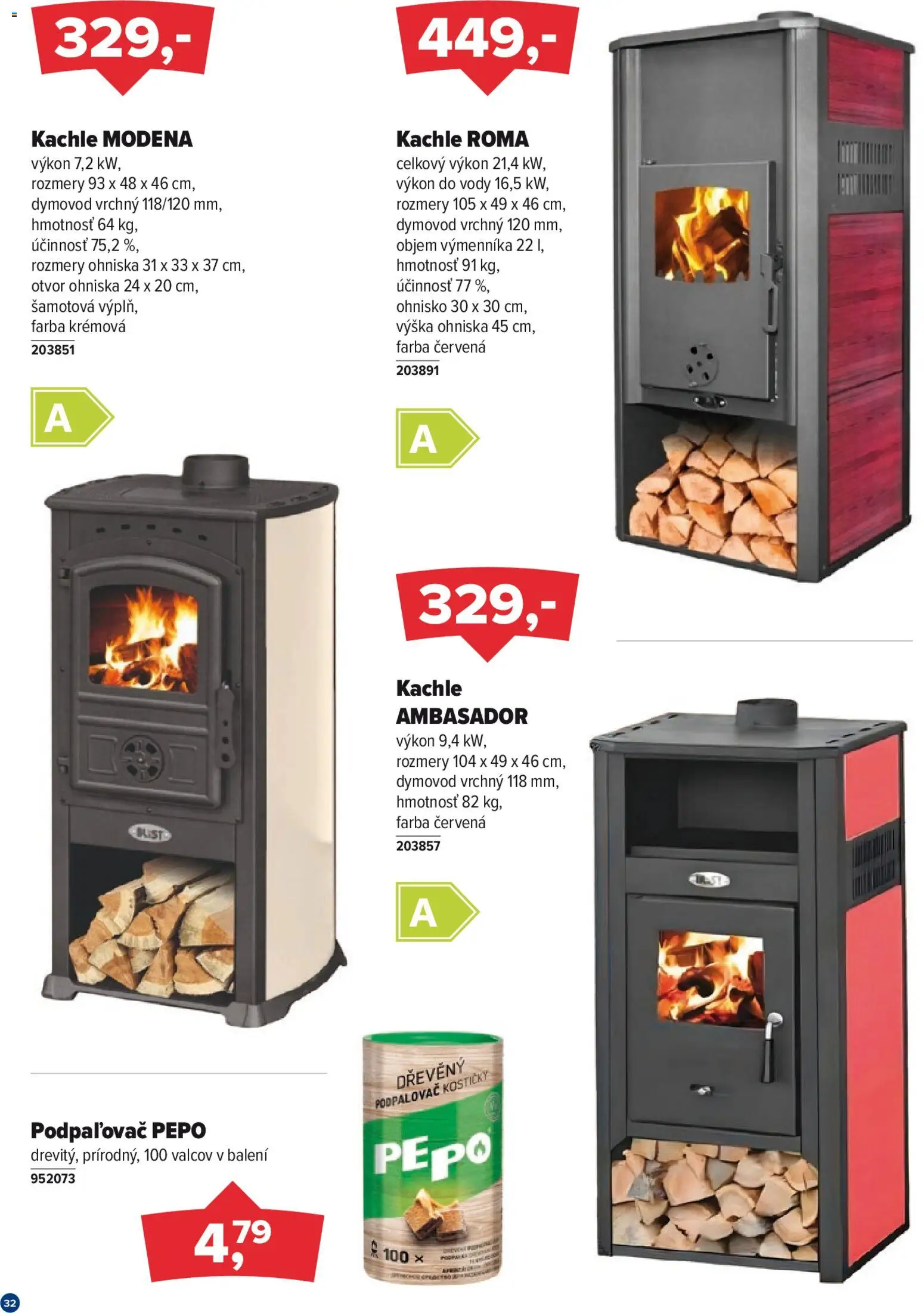 Nové Kinekus akcie – leták je platný od 27.12.2025 | Strana: 32 | Produkty: Kachle