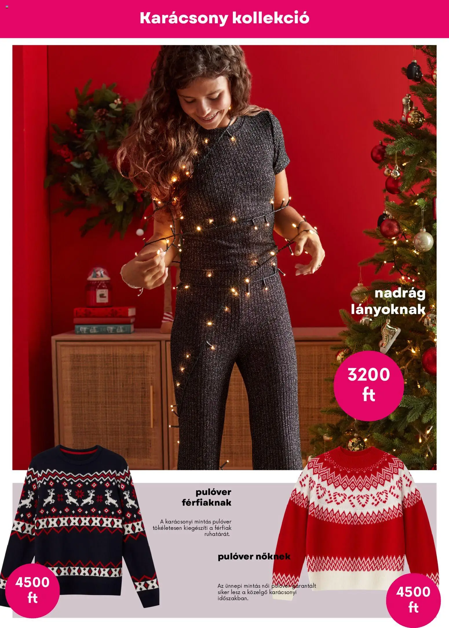 Pepco akciós ujság - amely érvényes a következő dátumtól: 20.11.2025 | Oldal: 8 | Termékek: Pulóver, Nadrág