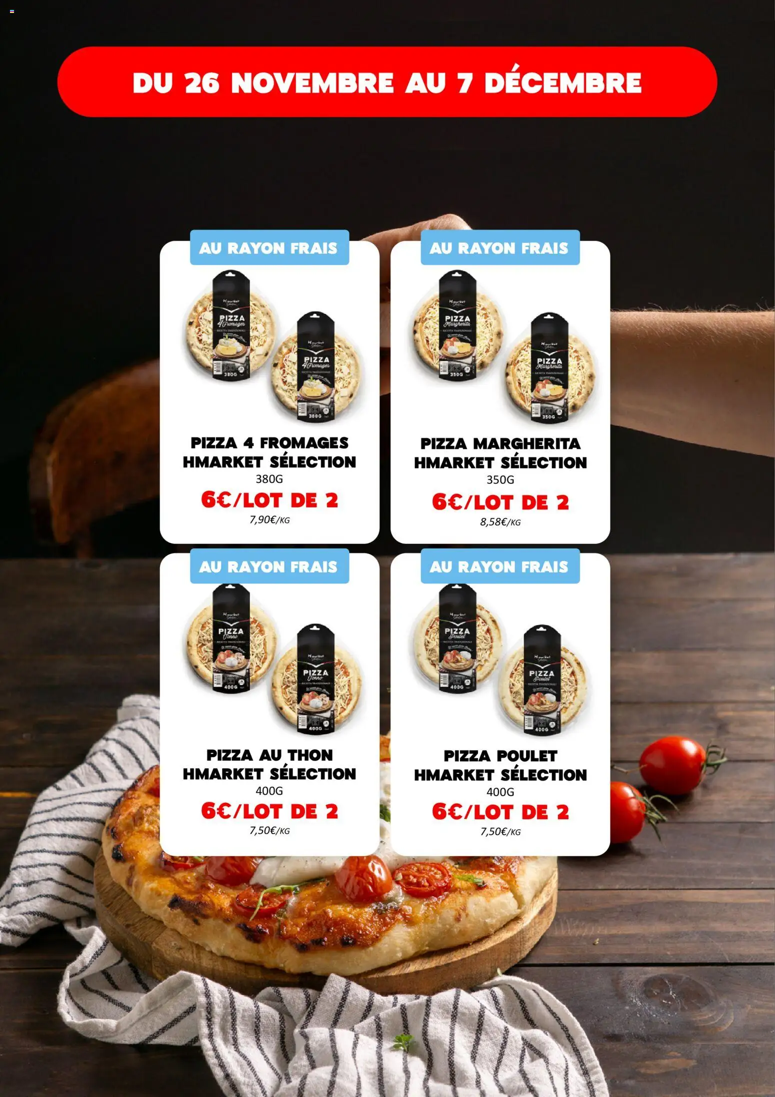 {H1} | Page: 15 | Produits: Pizza 4 fromages, Thon, Pizza