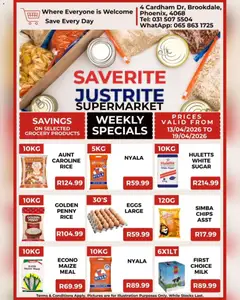 Saverite specials catalogue – valid from 13.04.2026