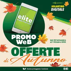Anteprima del volantino Elite Supermercati Promo Web catalogo valido a partire dal 26.09.2025