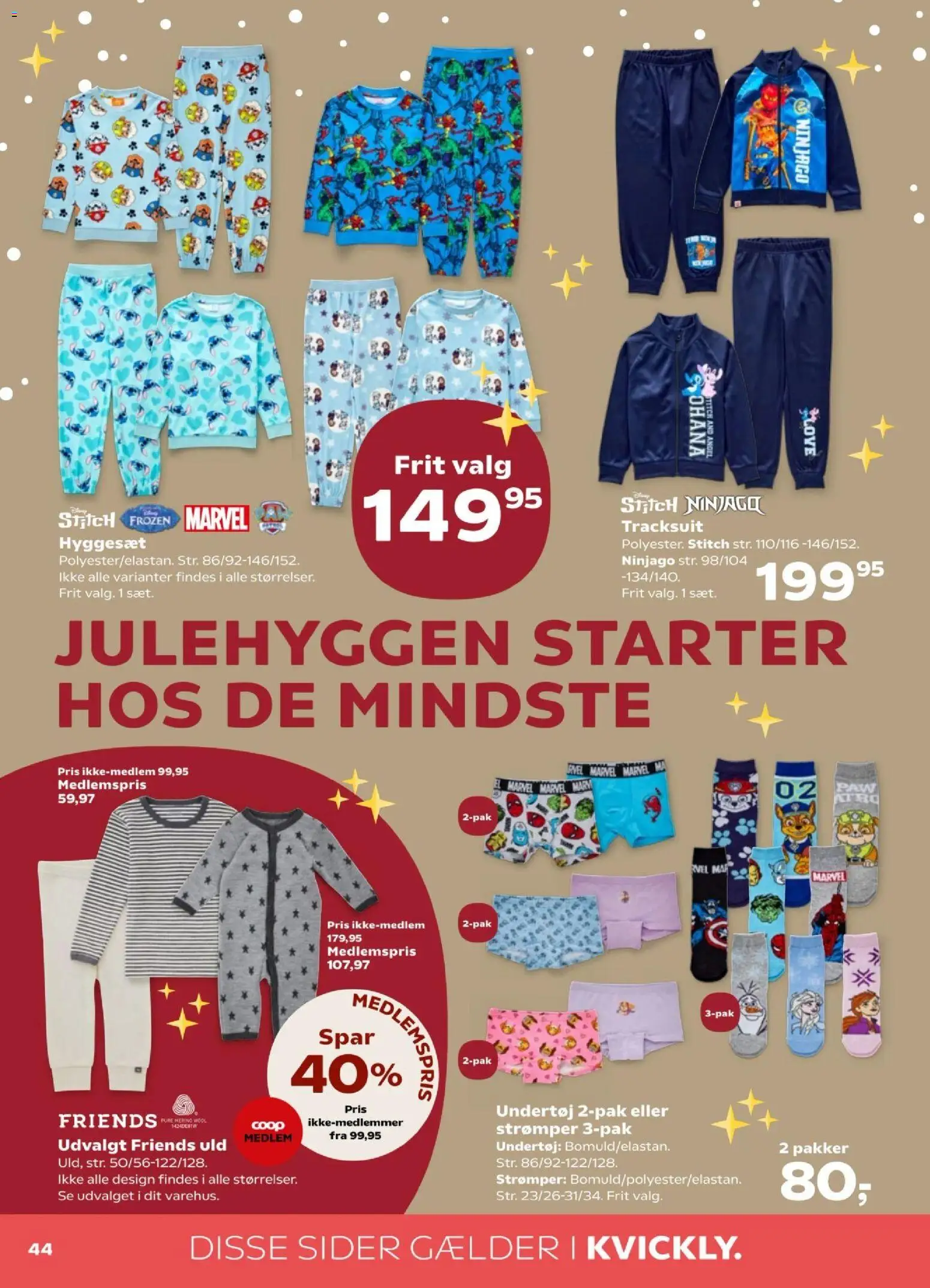 Kvickly tilbudsavis – gyldig fra 05.12.2025 | Side: 48 | Produkter: Undertøj, Strømper