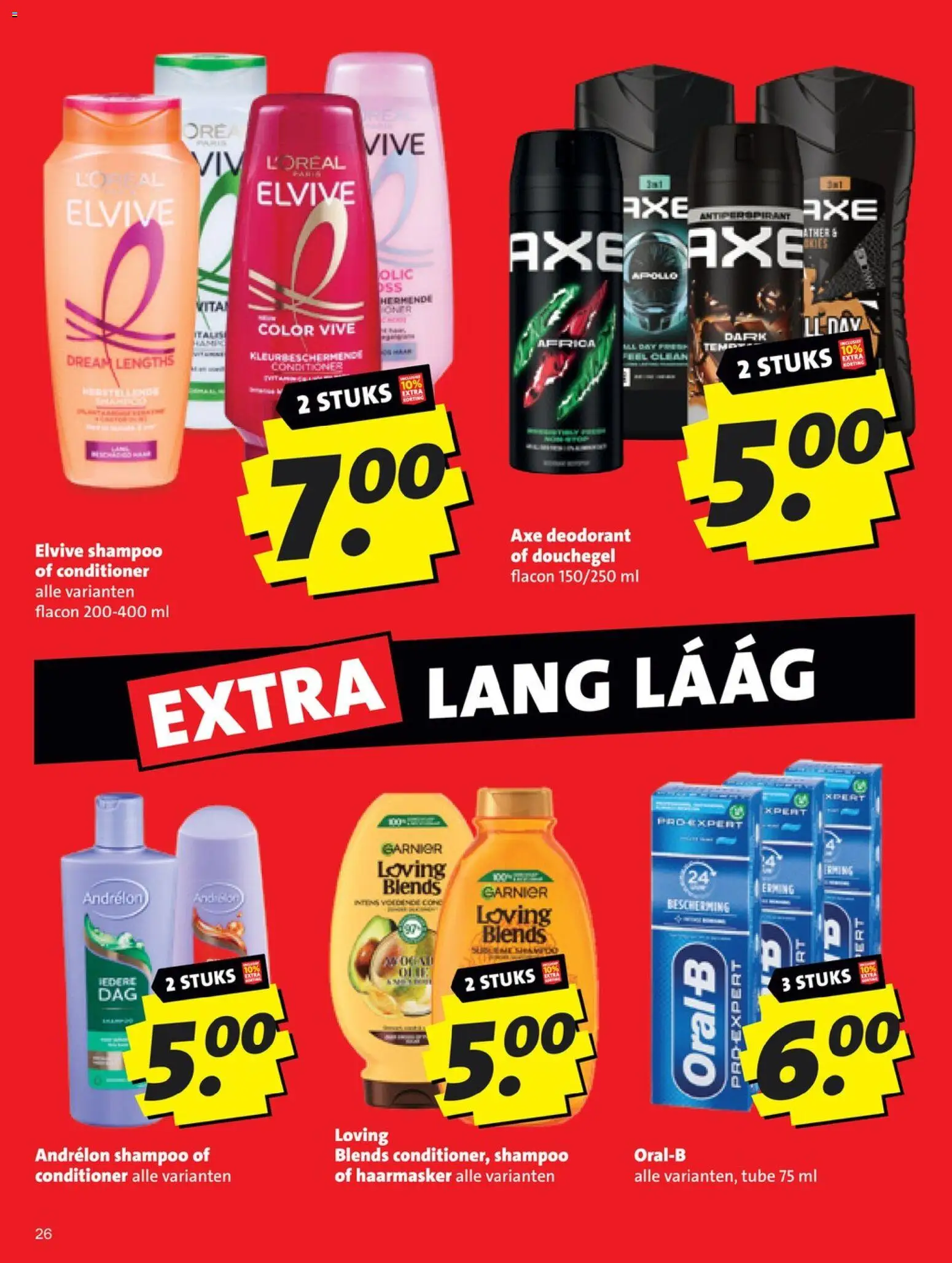 {H1} | Pagina: 26 | Producten: Deodorant, Shampoo, Conditioner, Douchegel