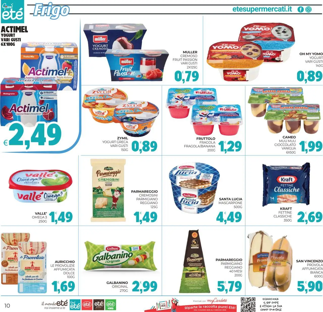 Volantino Eté del 21.10.2025 | Pagina: 10 | Prodotti: Cioccolato, Frutta, Mascarpone, Parmigiano reggiano