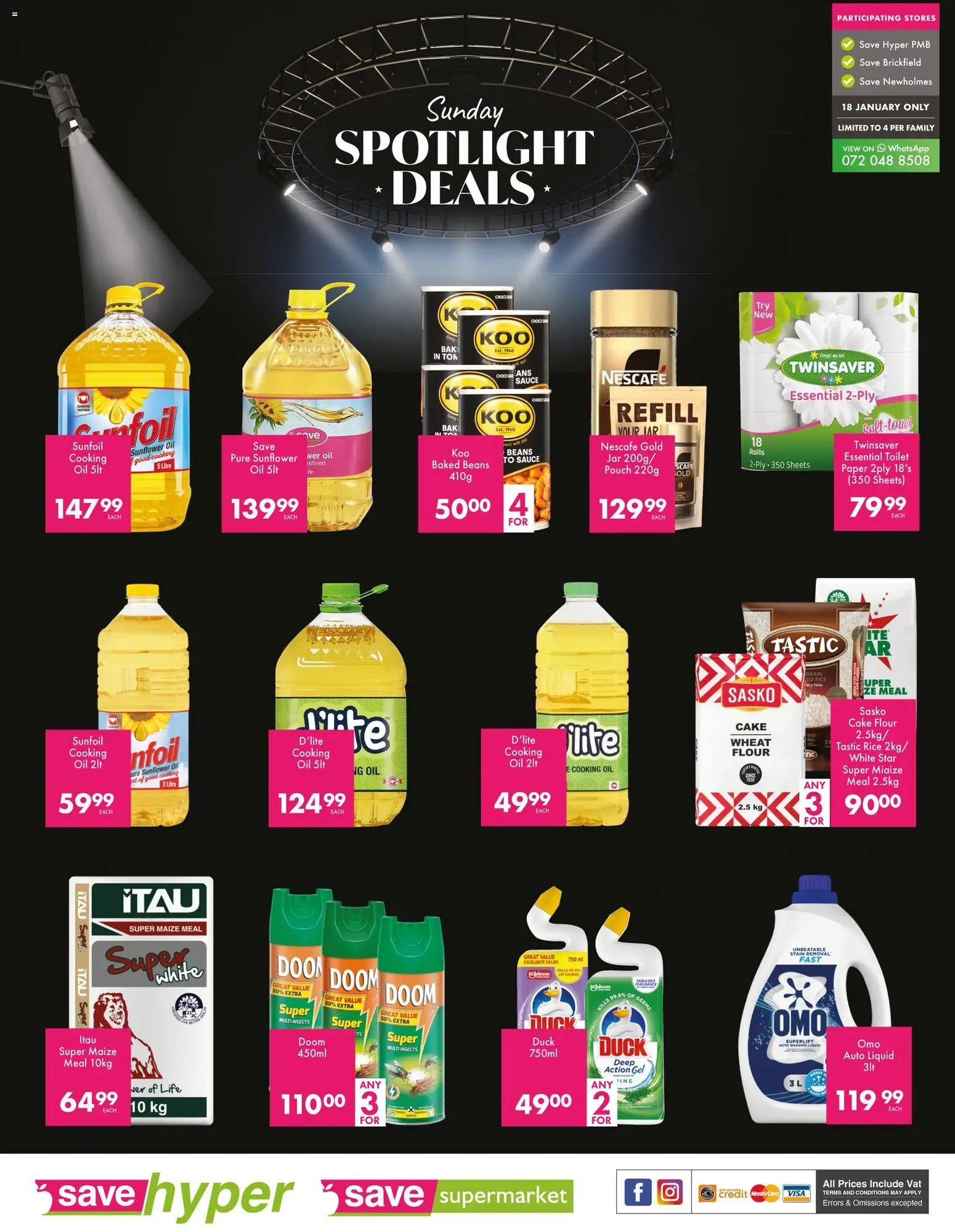 New Save catalogue – valid from 18.01.2026 | Page: 2 | Products: Cake, Flour, Toilet, Paper