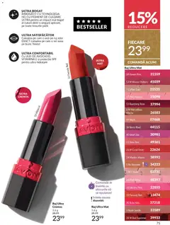 Ofertele Avon valabile de la 01.12.2025 | Pagină: 75 | Produse: Blush, Ruj, Peluş Köpek Yatağı, Ulei