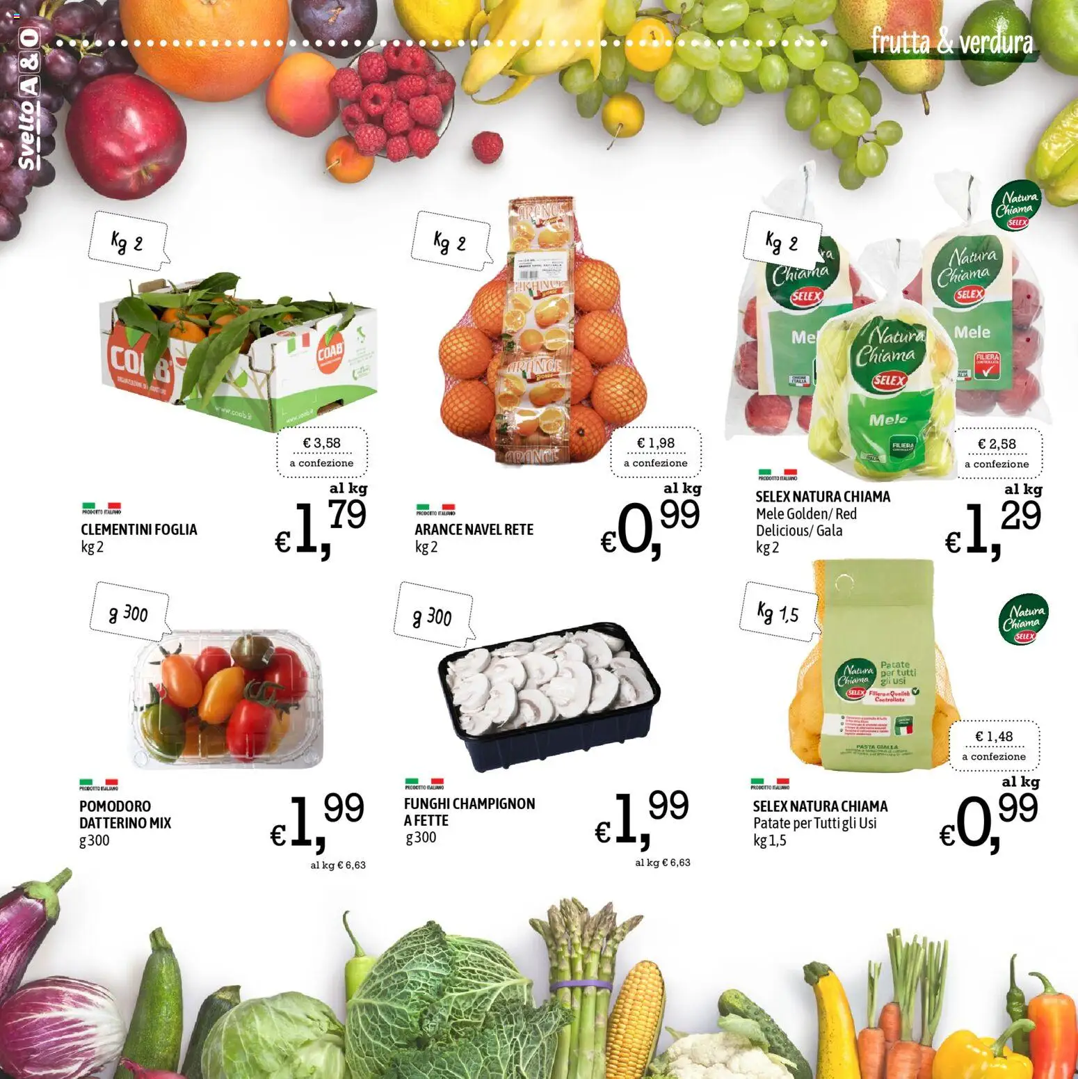 Volantino A&O del 13.11.2025 | Pagina: 4 | Prodotti: Arance, Frutta, Pomodoro, Funghi