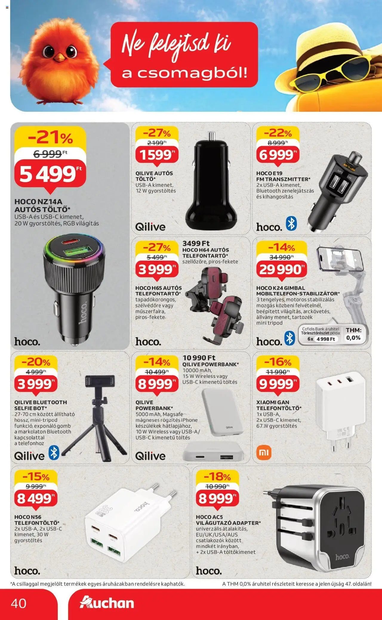 Auchan akciós ujság - amely érvényes a következő dátumtól: 07.08.2025 | Oldal: 40 | Termékek: Iphone, Xiaomi