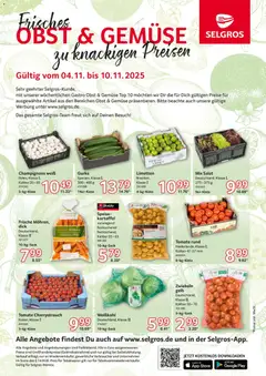 Selgros Obst & Gemüse ab 04.11.2025 gültig