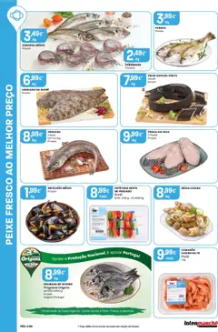 Intermarché folheto │ válido de 11.09.2025 | Página: 2 | Produtos: Pescada, Camarão, Peixe, Carne