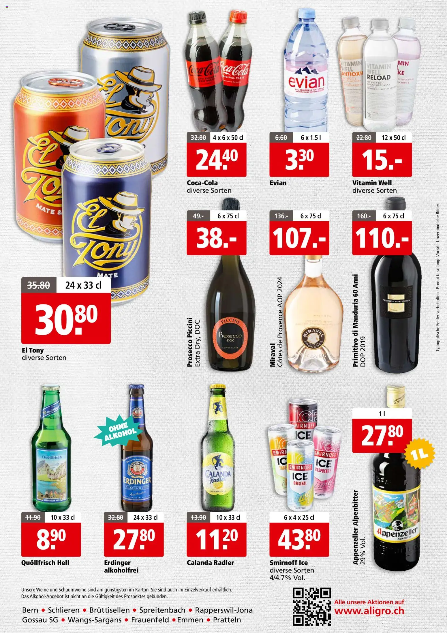 Aligro aktionen Business Schlieren, Gossau SG, Frauenfeld, Rapperswil-Jona, Sargans, Bern – gültig ab 27.04.2026 | Seite: 4 | Produkte: Zucker