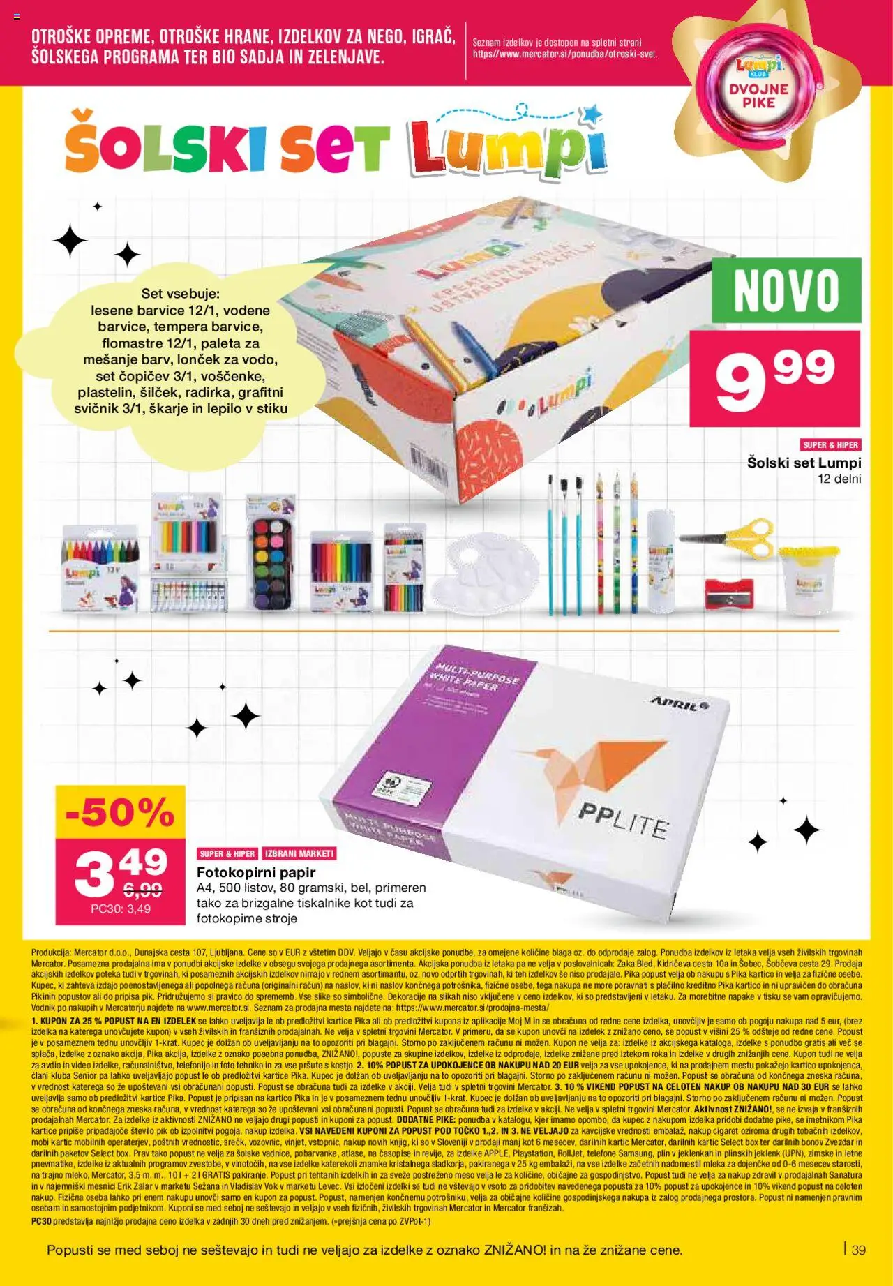 Mercator katalog │ velja od 21.08.2025 | Stran: 41 | Izdelki: Video, Barvice, Lepilo, Sladkor