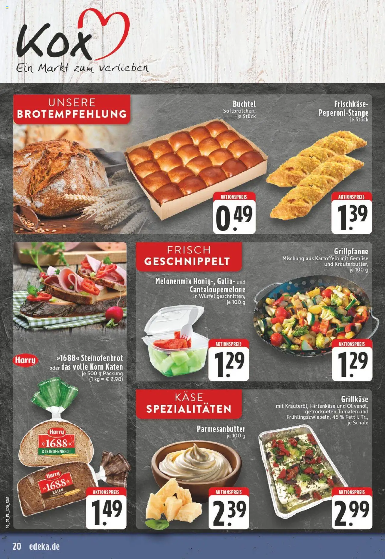 Edeka prospekt Kerken-Aldekerk	 - gültig ab dem 13.07.2025 | Seite: 20 | Produkte: Butter, Tomaten, Kartoffeln, Gemüse