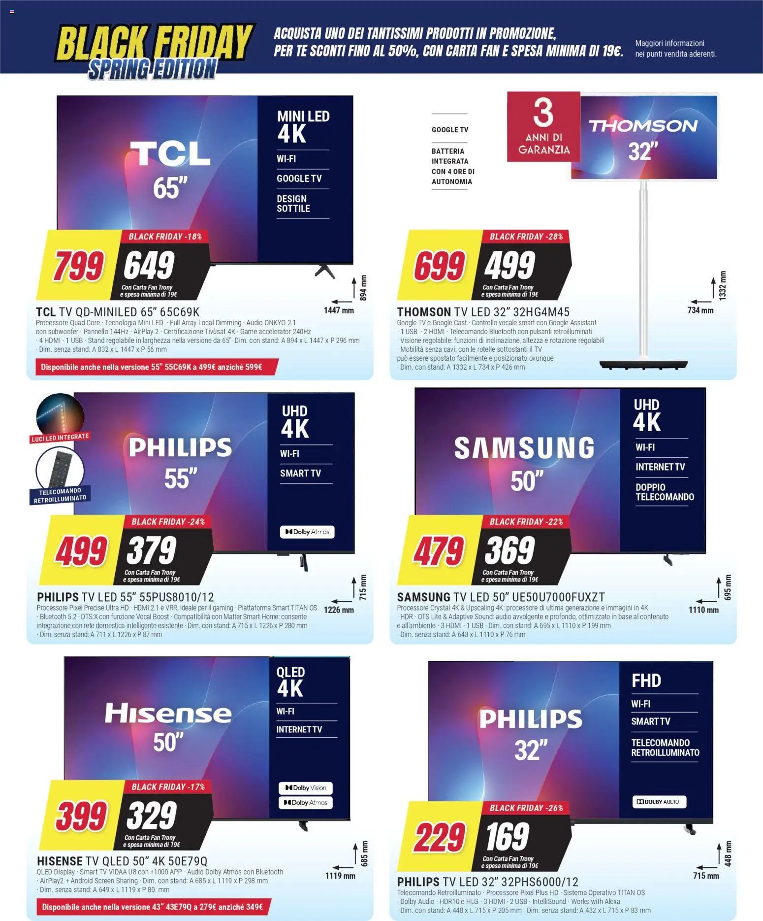 Volantino Trony del 19.03.2026 | Pagina: 4 | Prodotti: Telecomando, Tè, Audio, Samsung