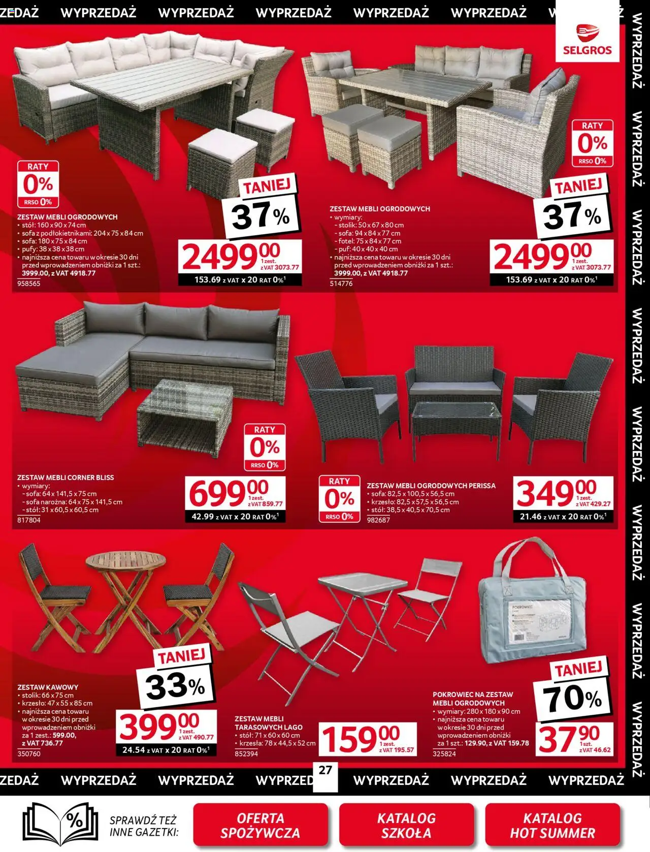 Selgros cash&carry Gazetka - Oferta przemysłowa od 14.08.2025 | Strona: 29 | Produkty: Sofa, Fotel, Stół, Krzesło