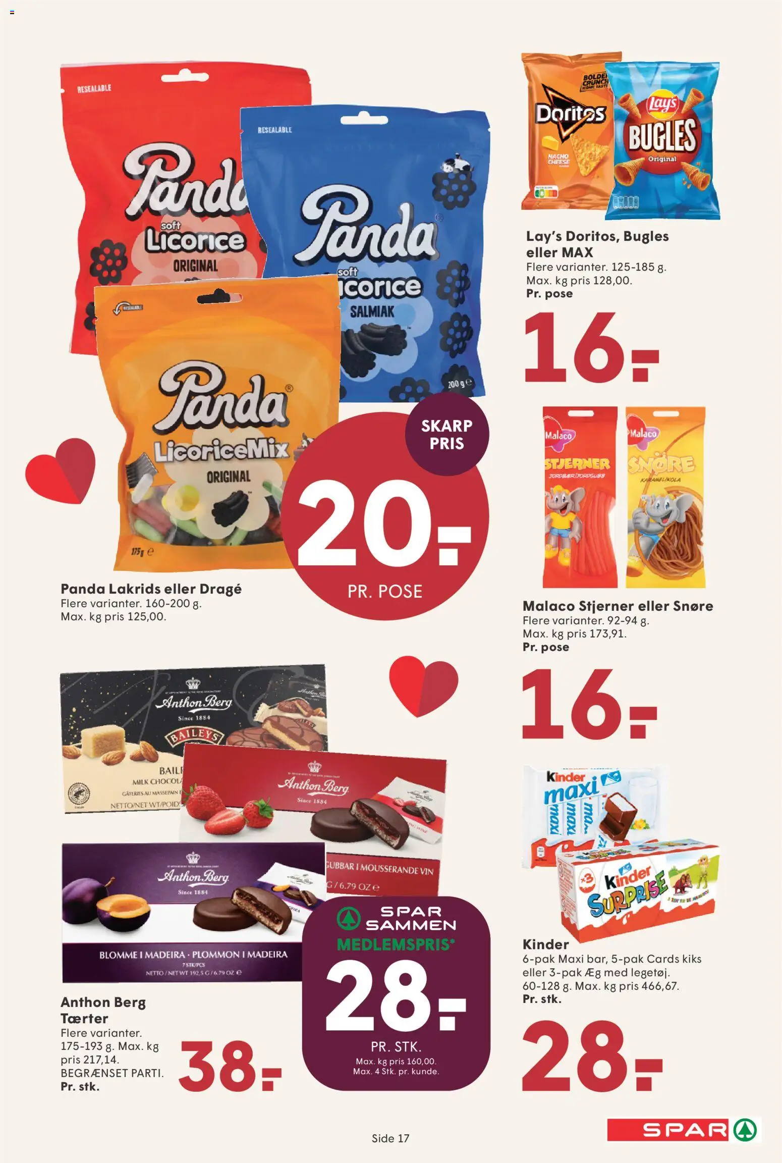 Spar tilbudsavis – gyldig fra 21.11.2025 | Side: 18 | Produkter: Amendoins, Æg, Vin, Lakrids