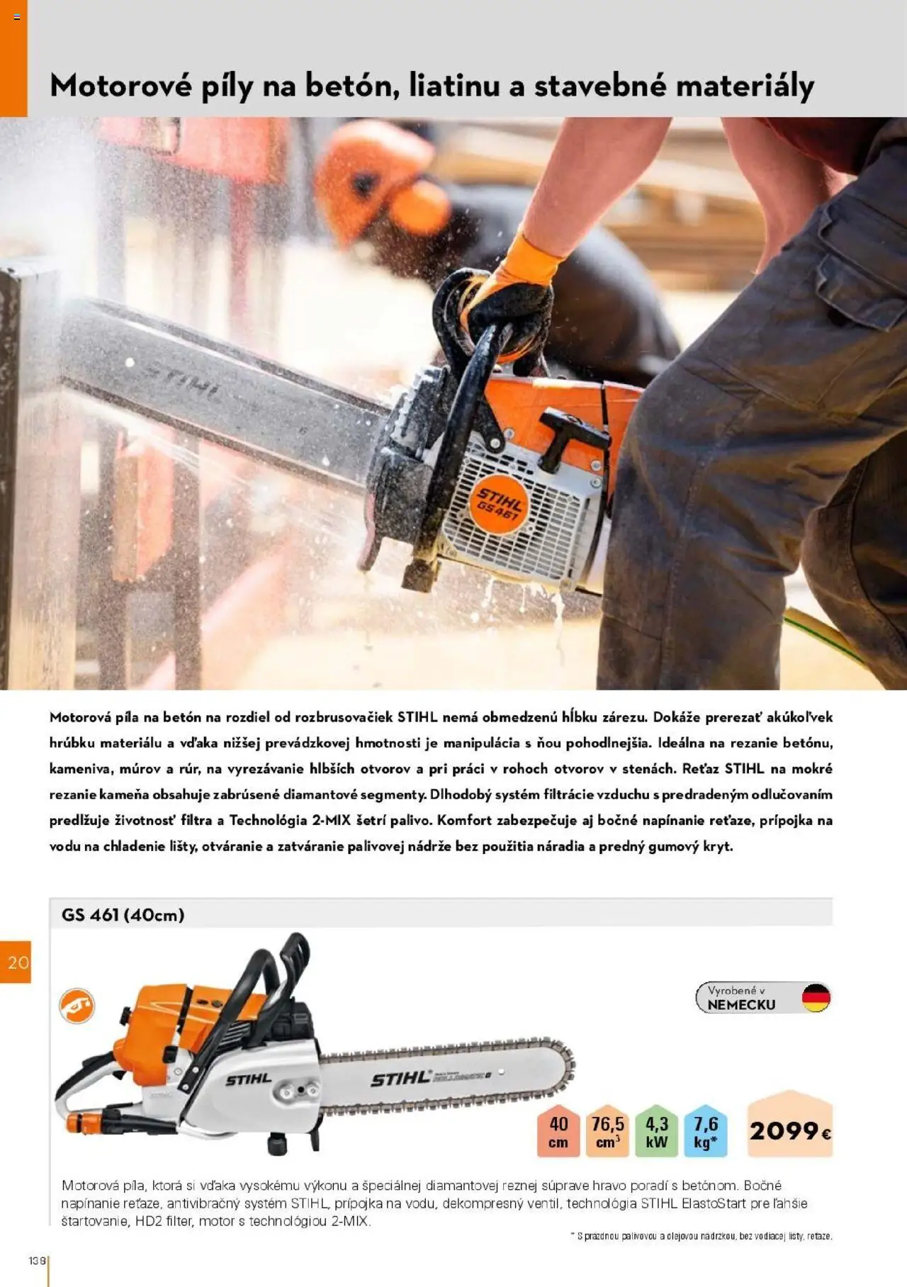 Nové STIHL akcie – leták je platný od 01.04.2025 | Strana: 138 | Produkty: Motorová píla, Píla