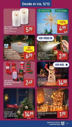 Vista previa Velas con luz LED, Diseño con cera real. Pilas AAA o CR2032 (incluidas). Pack de 2/4 válido desde el 01.12.2025 | Página: 41