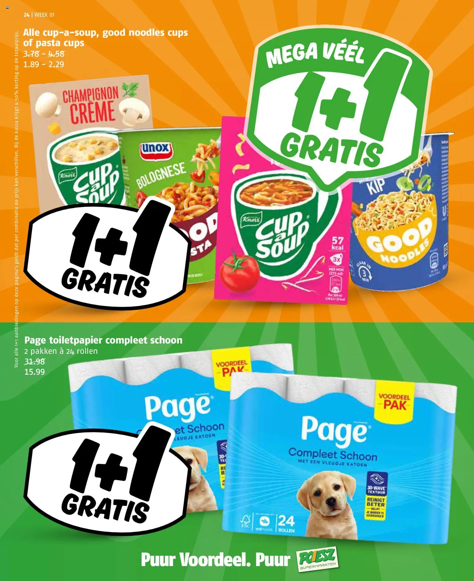 {H1} | Pagina: 24 | Producten: Champignon, Kan, Pasta, Crème