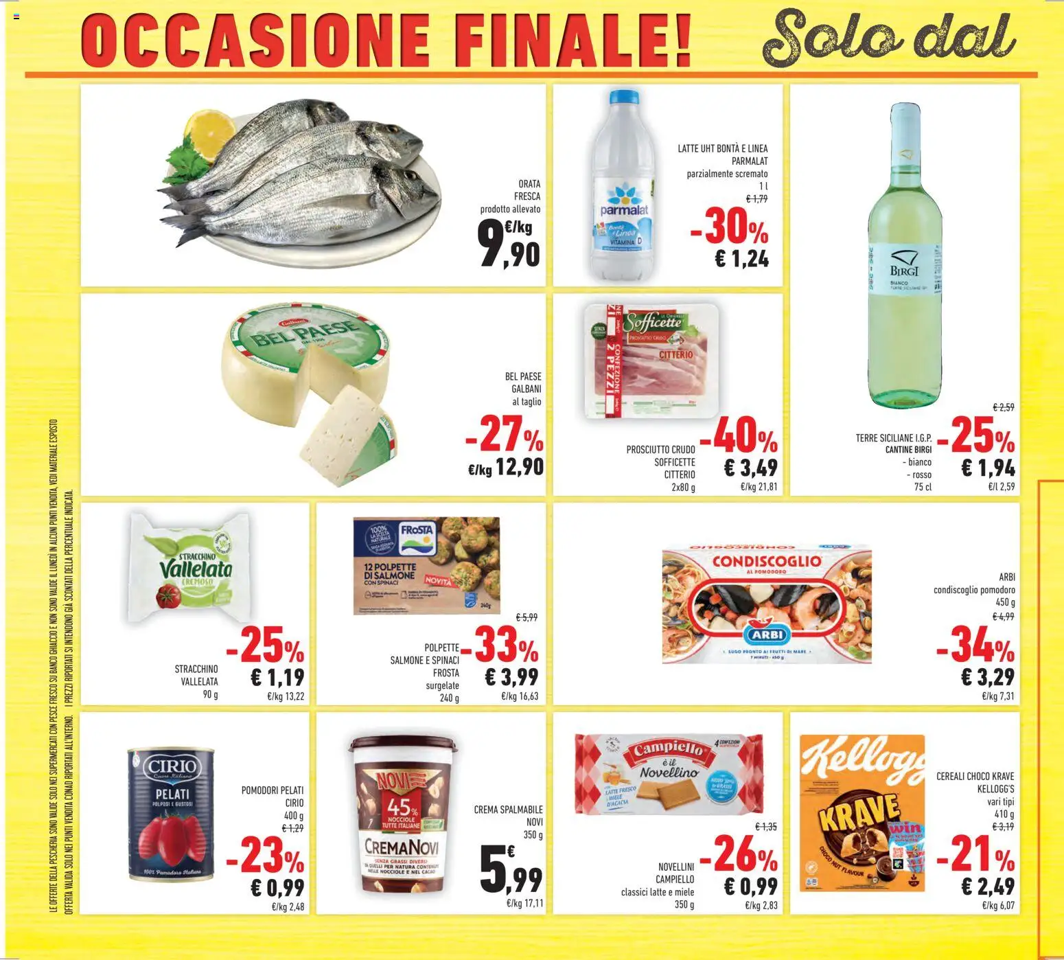 Volantino Conad del 14.01.2026 | Pagina: 32 | Prodotti: Prosciutto Crudo, Orata, Prosciutto, Stracchino