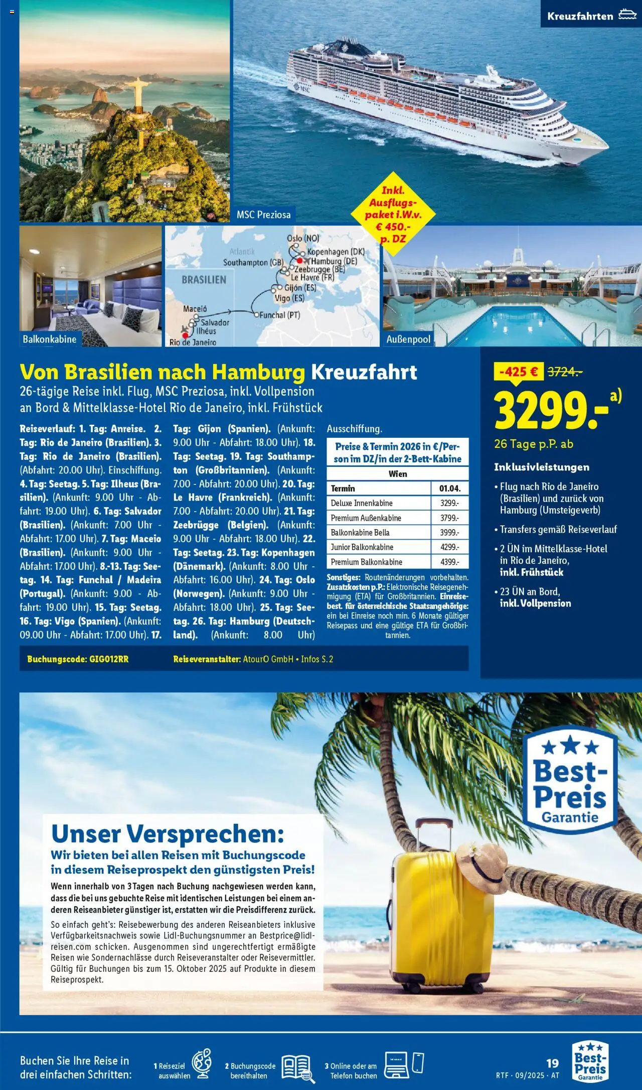 Lidl Reisen gültig ab 19.09.2025 | Seite: 19 | Produkte: Telefon, Uhr