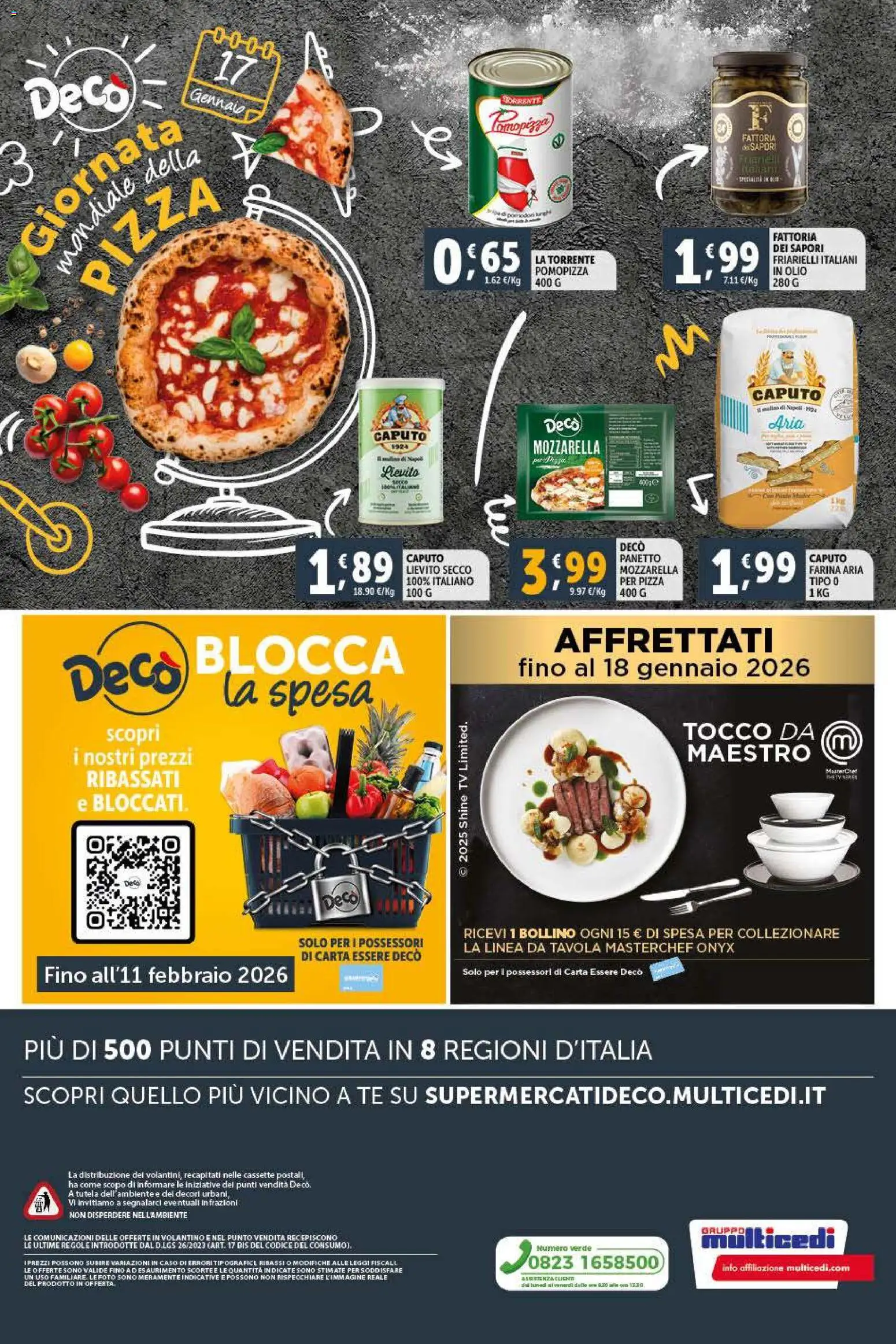 Volantino Decò del 09.01.2026 | Pagina: 12 | Prodotti: Tè, Mozzarella, Farina, TV