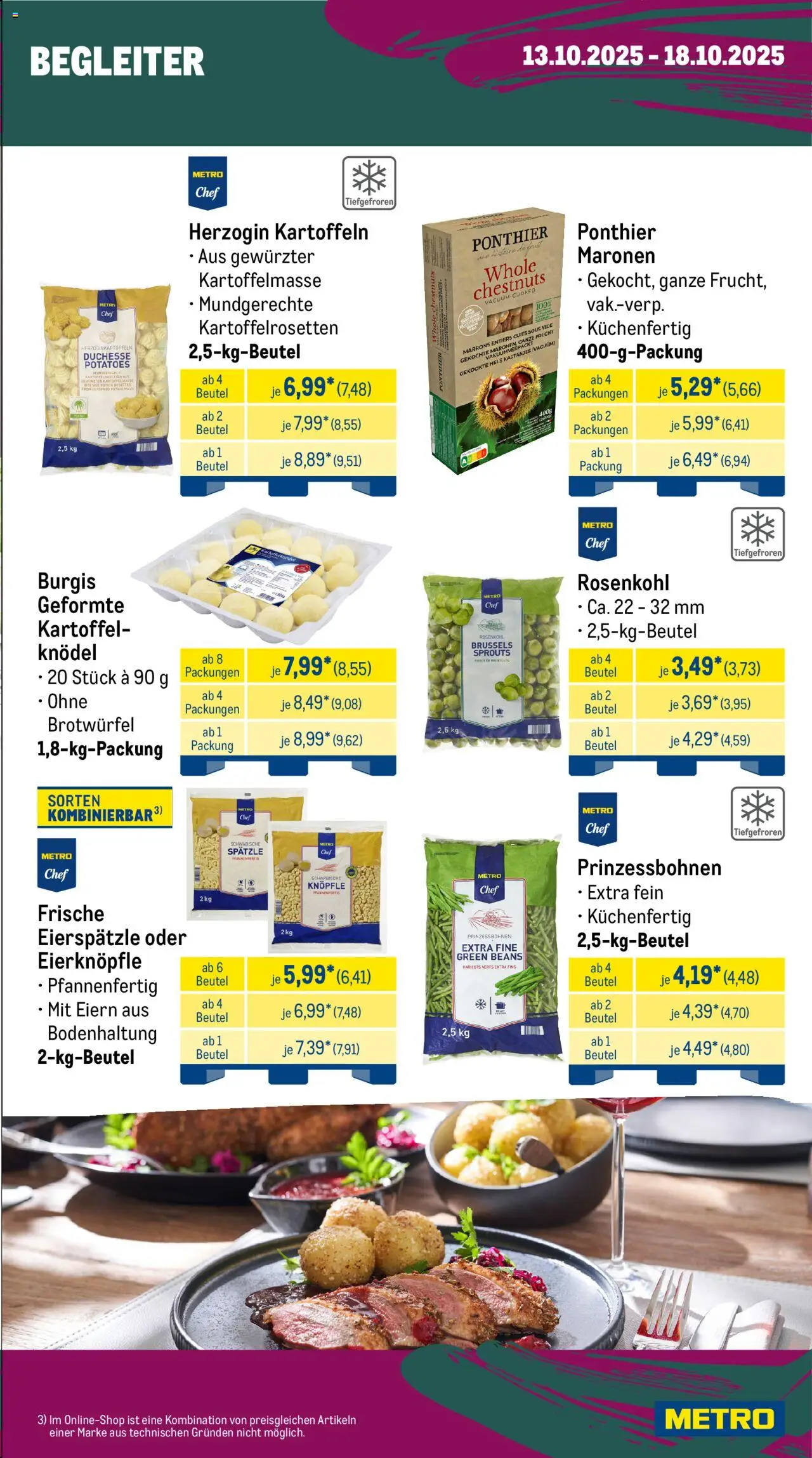 Metro Wochen-Angebote Gastro – gültig ab 13.10.2025 | Seite: 13 | Produkte: Kartoffeln