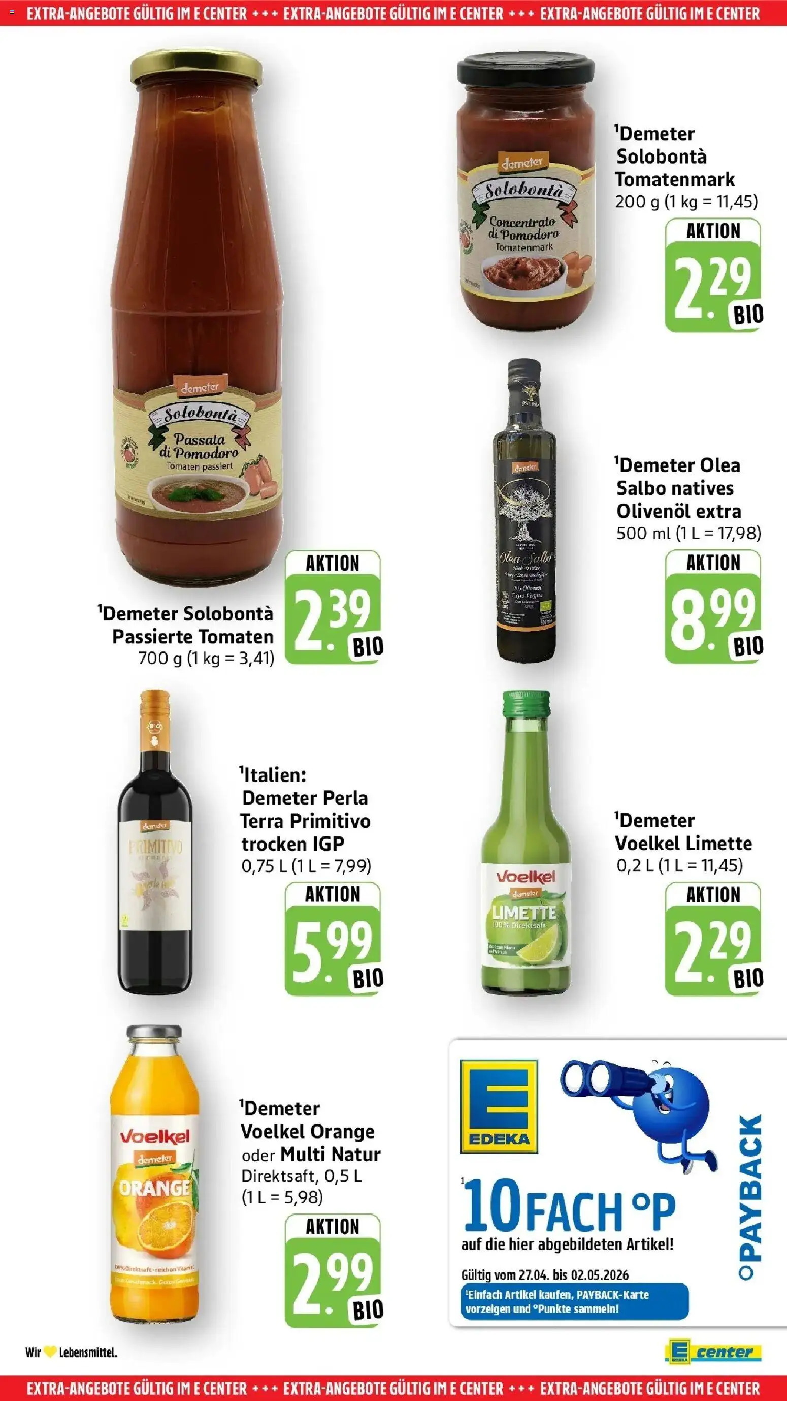 Angebote – gültig ab 27.04.2026 | Seite: 58 | Produkte: Olivenol, Tomaten, Limette
