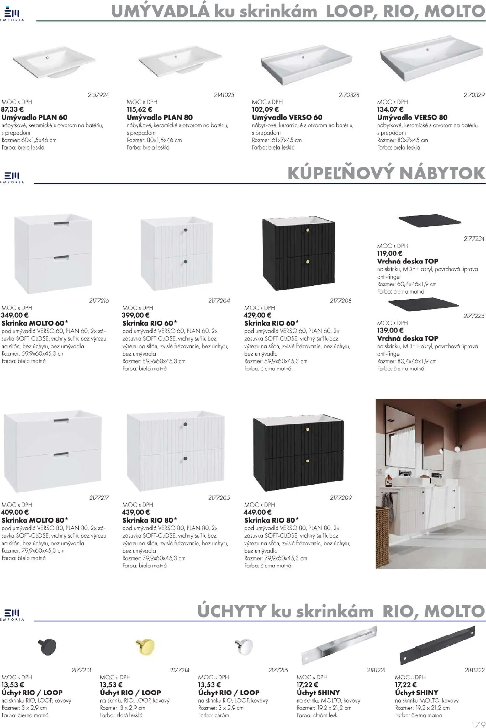 Nové Ingema akcie – leták je platný od 29.10.2025 | Strana: 181 | Produkty: Nábytok, Kupeľňový nábytok, Skrinka