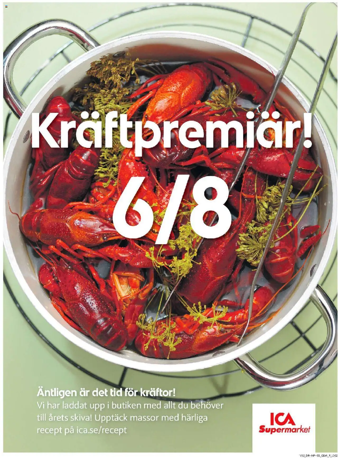 ICA Supermarket reklamblad aktuell från 04.08.2025 | Sida: 7 | Produkter: Kräftor
