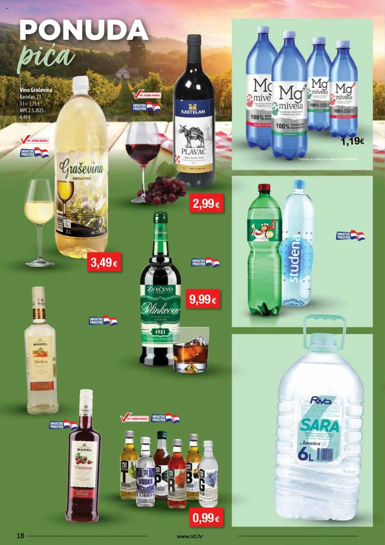 NTL katalog | vrijedi od 01.10.2025 | Stranica: 18 | Proizvodi: Bijelo vino, Pica, Vino, Jamnica