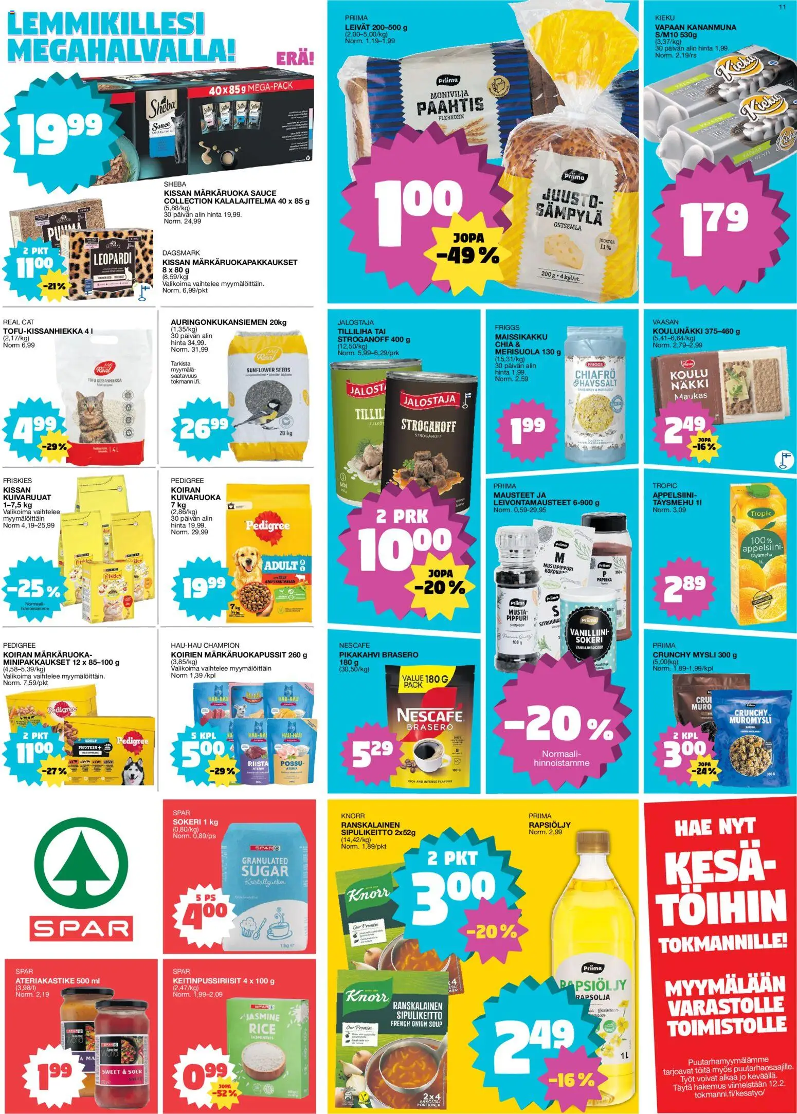 Tokmanni tarjoukset – voimassa 12.01.2026 alkaen | Sivu: 11 | Tuotteet: Kananmuna, Mysli, Juusto, Pippuri