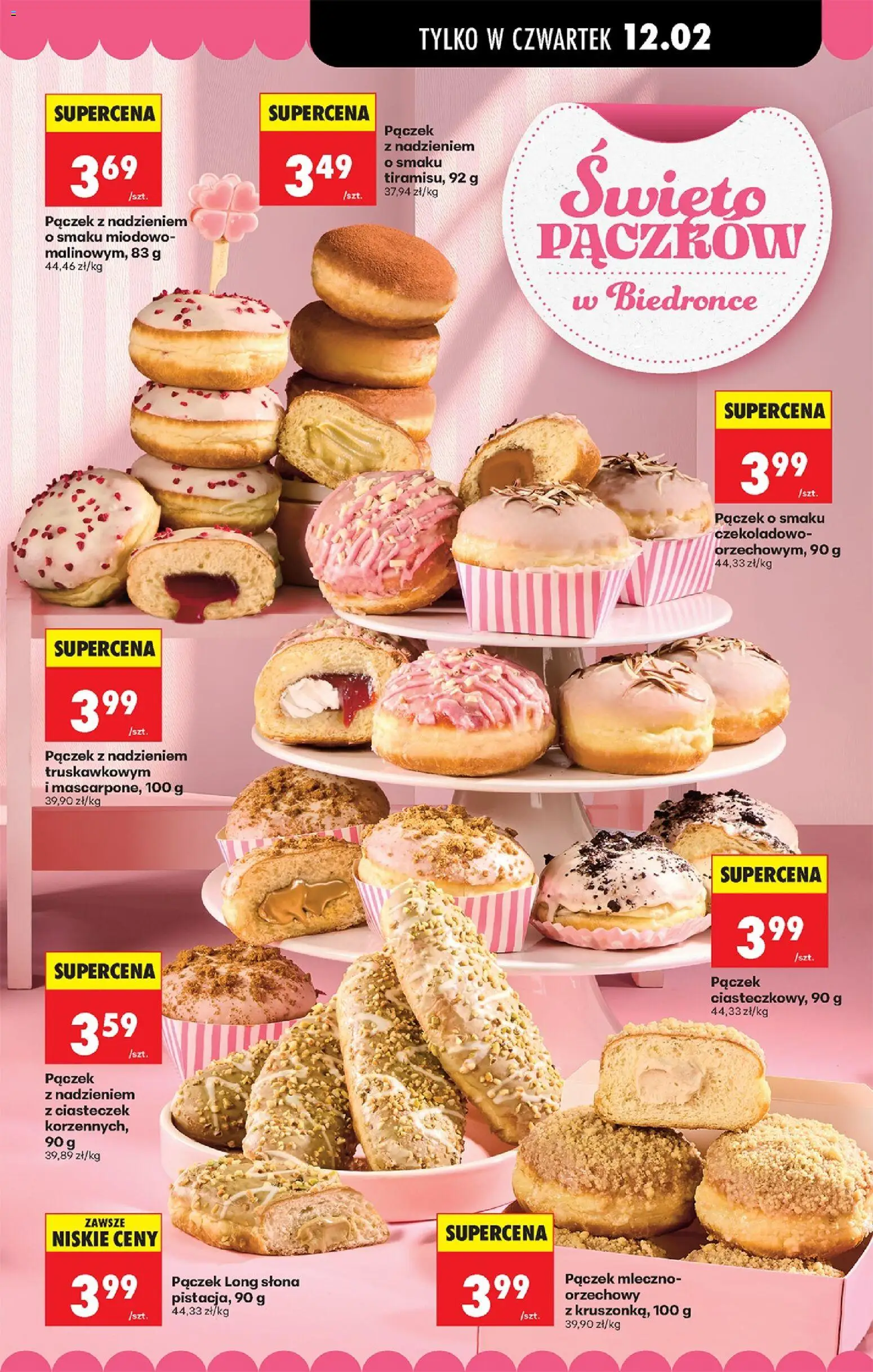 Biedronka gazetka - Oferta w tym tygodniu od 12.02.2026 | Strona: 9 | Produkty: Donut