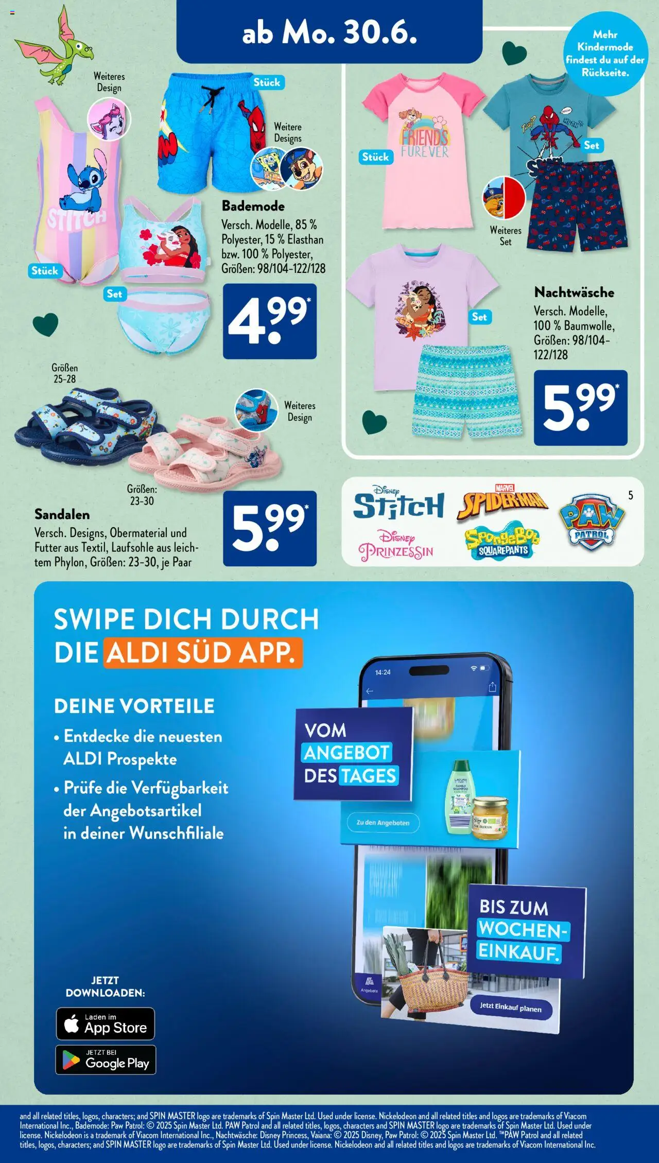 Aldi Süd Prospekt 	 - gültig ab dem 30.06.2025 | Seite: 15 | Produkte: Milch, Gemüse, Pasta