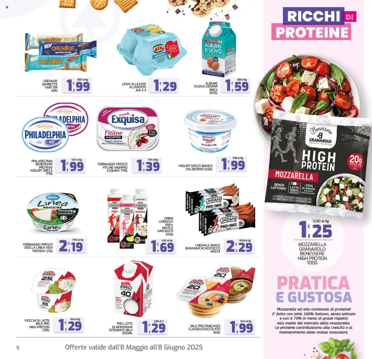 Volantino Interspar del 04.06.2025 | Pagina: 5 | Prodotti: Yogurt greco, Yogurt, Fiocchi, Latte