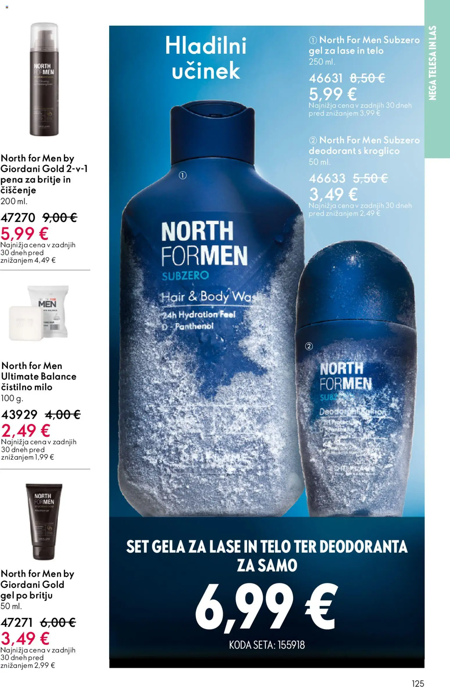 Novi Oriflame katalog ponudbe – veljaven od 22.04.2026 | Stran: 125 | Izdelki: Pena za britje, Milo, Deodorant