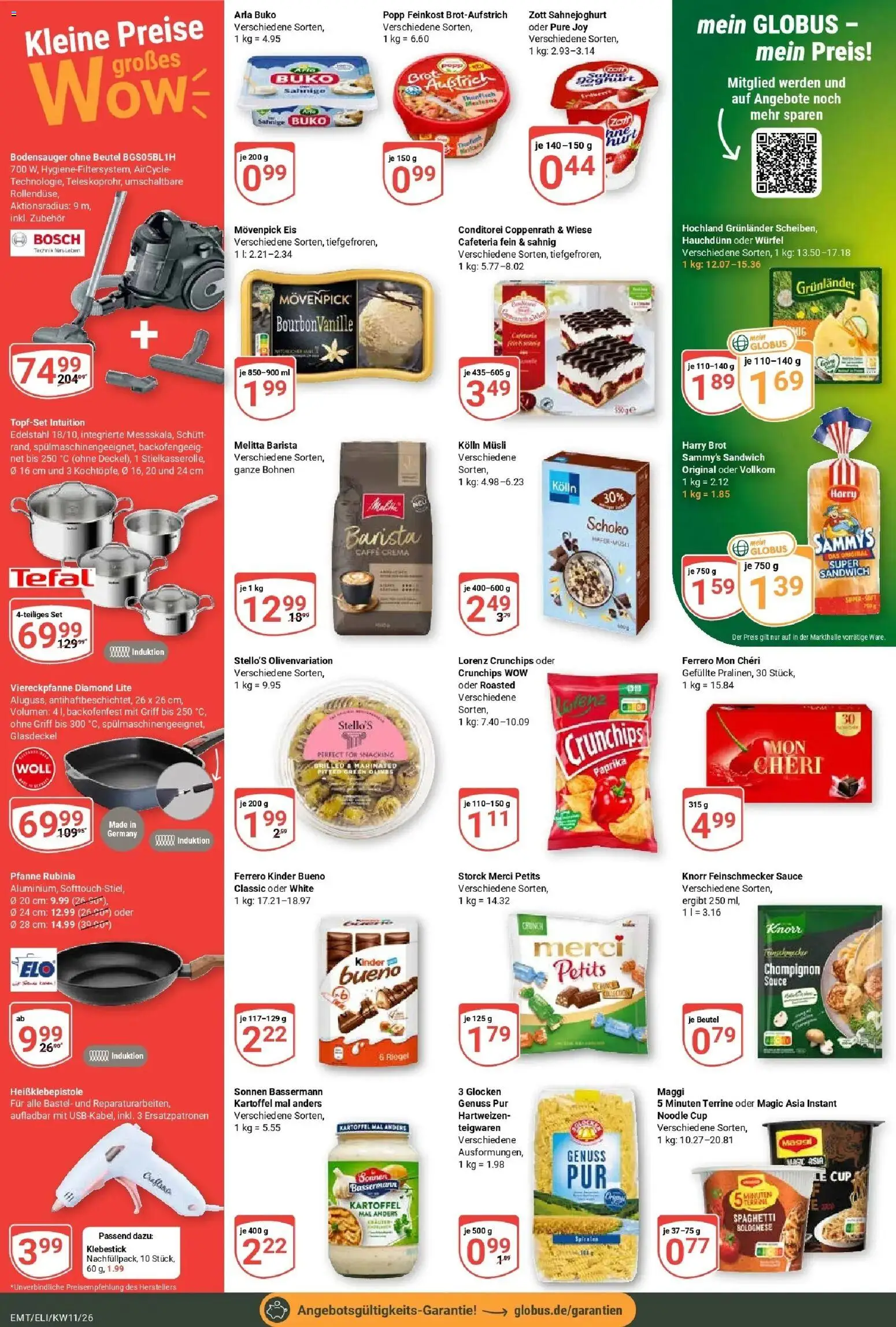 Globus prospekt Erfurt-Linderbach	 – gültig ab 09.03.2026 | Seite: 2 | Produkte: Bosch, Melitta, Maggi, Paprika