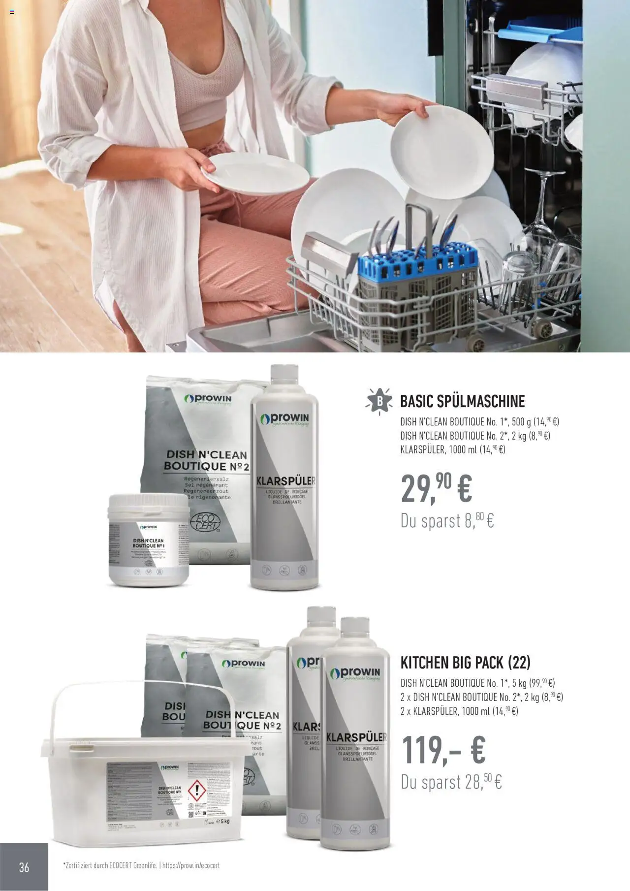 Katalog ProWin Juli/Dezember 2025 - gültig ab dem 01.07.2025 | Seite: 36 | Produkte: Salz, Klarspüler