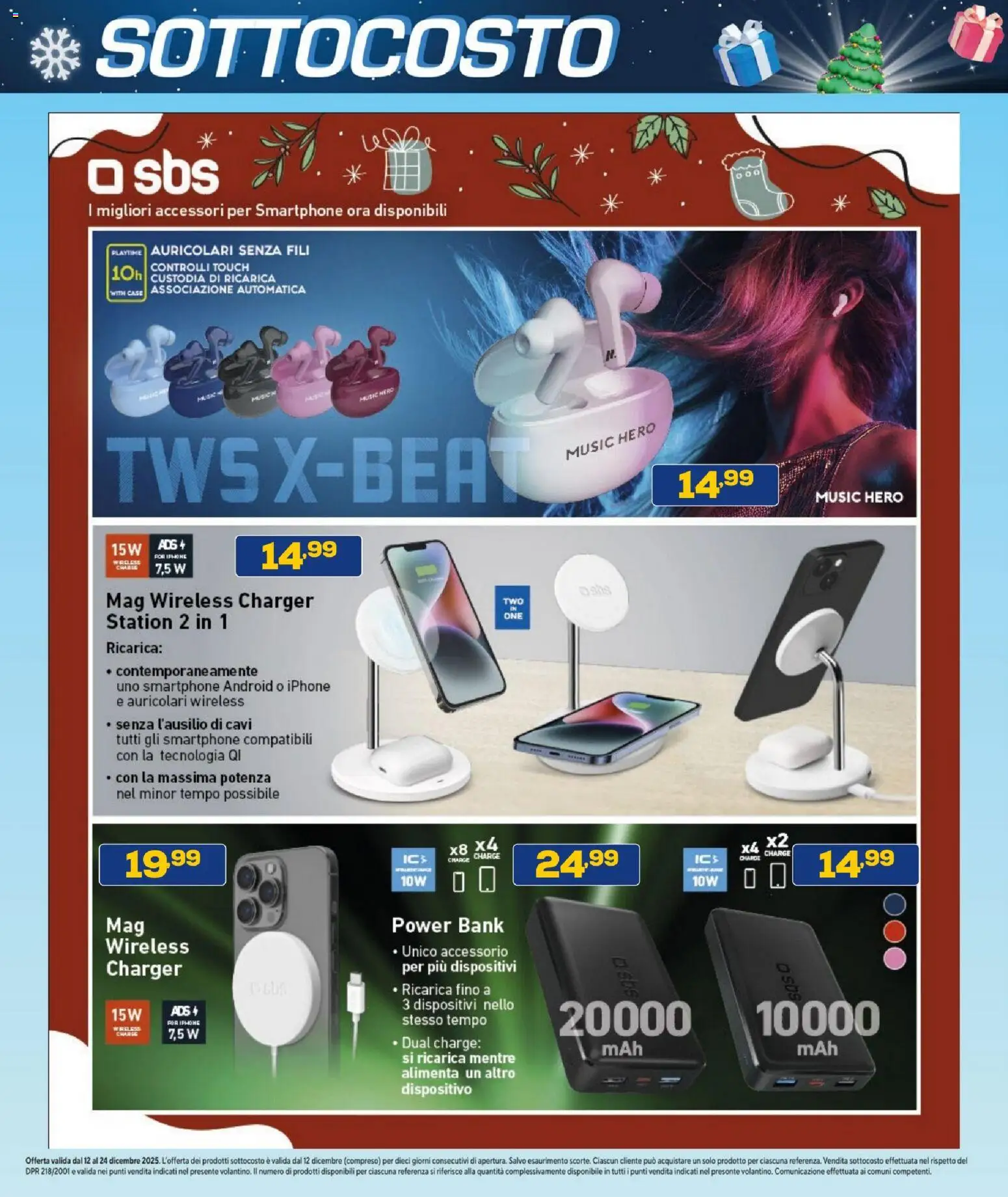 Volantino BRUNO del 12.12.2025 | Pagina: 36 | Prodotti: Auricolari, Iphone, Power bank, Smartphone