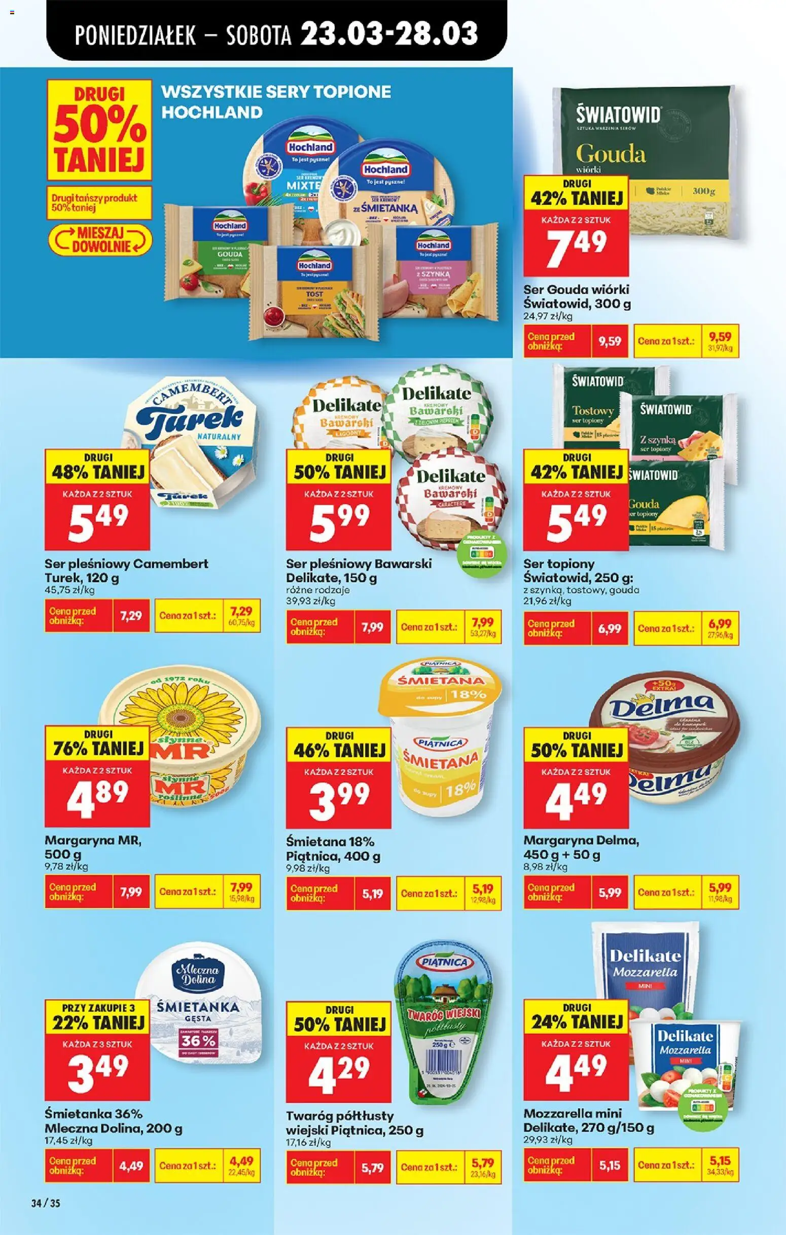Biedronka Polsko leták od 23.03.2026 | Strana: 48 | Produkty: Gouda, Mozzarella, Camembert